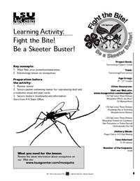 Please click here for the LSU AgCenter learning activity, Fight the Bite! Be a Sketter Buster!