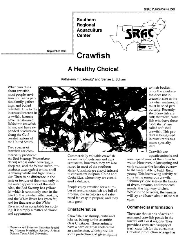 Crawfish A Healthy Choice!