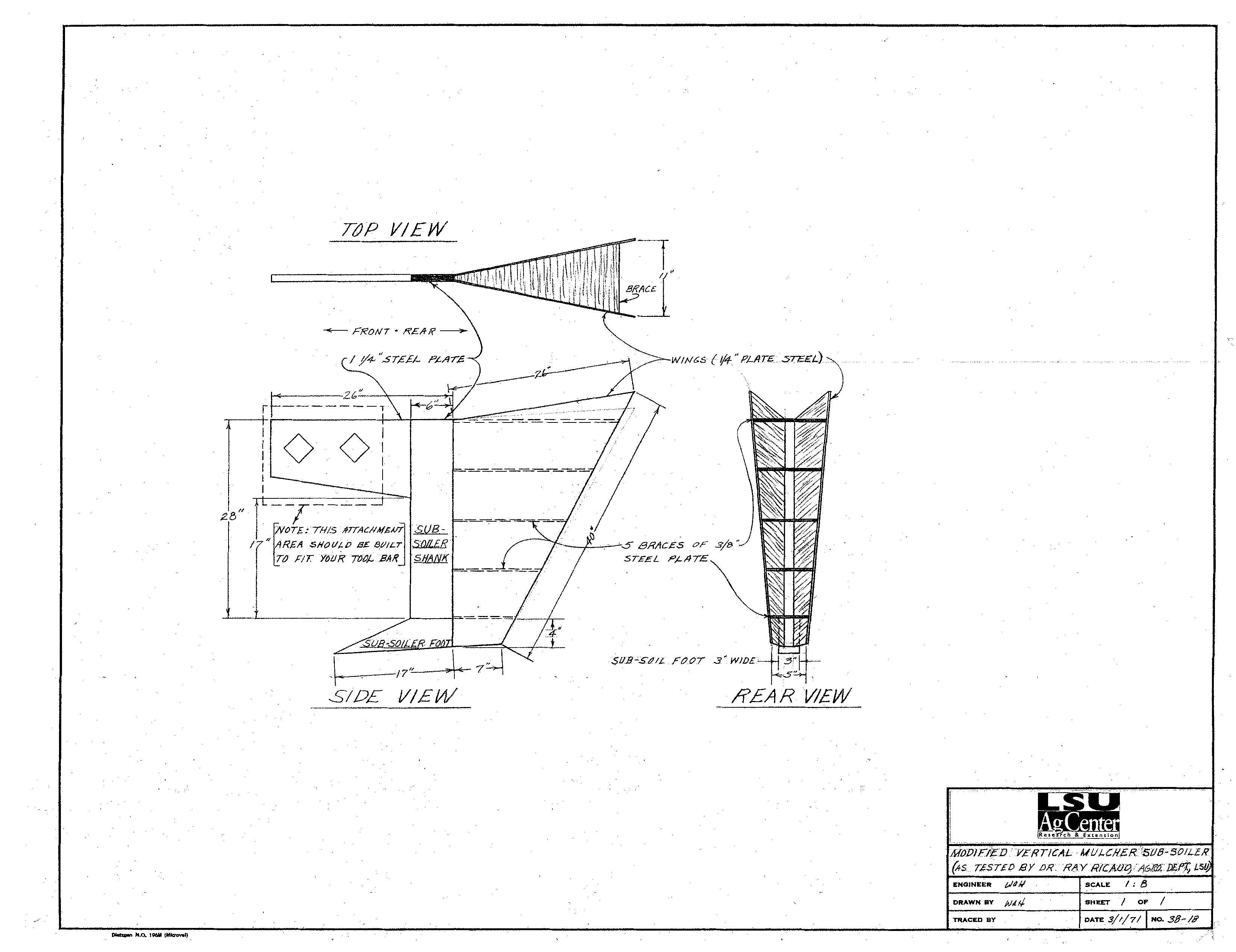 Modified Vertical Mulcher Sub-Soiler