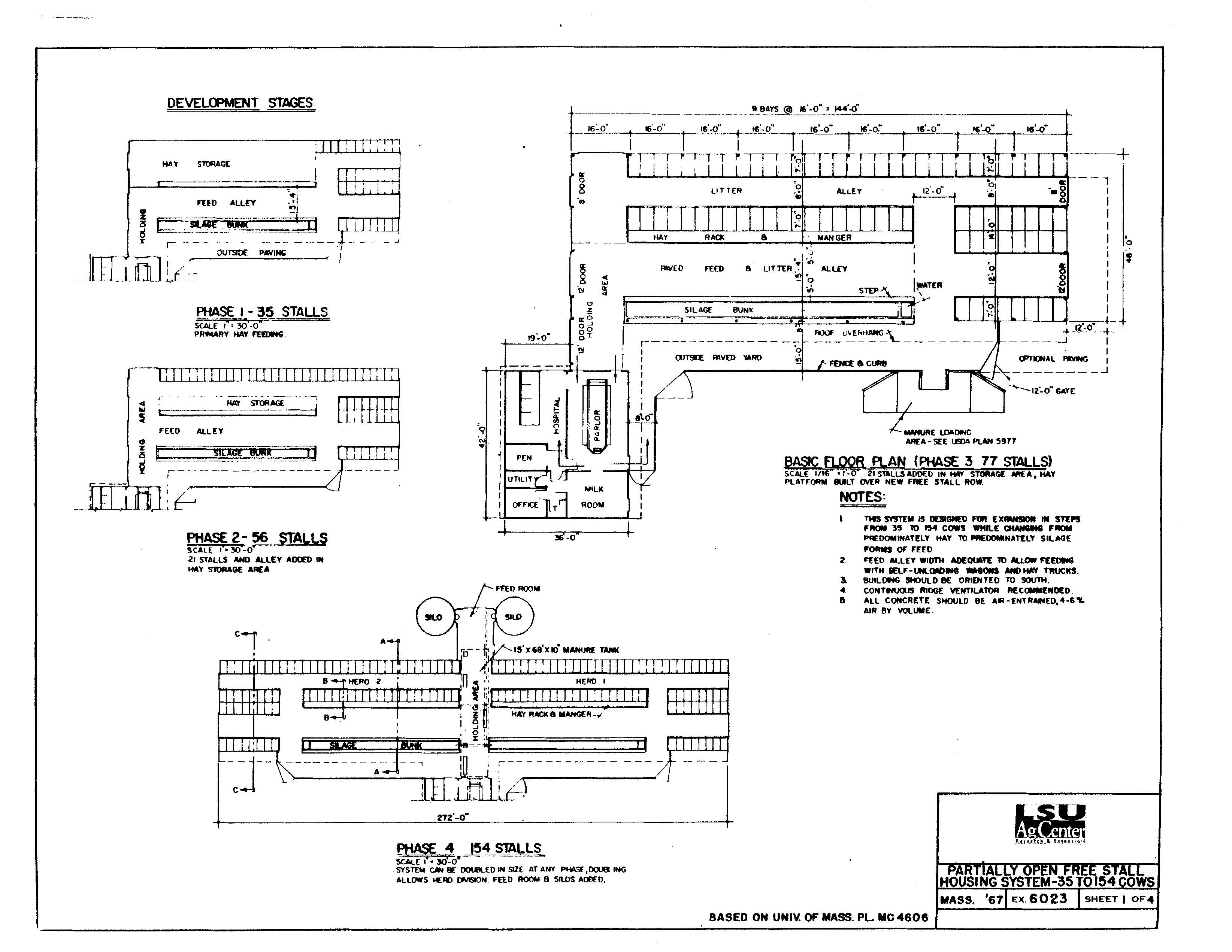 Partially Open Free-stall System