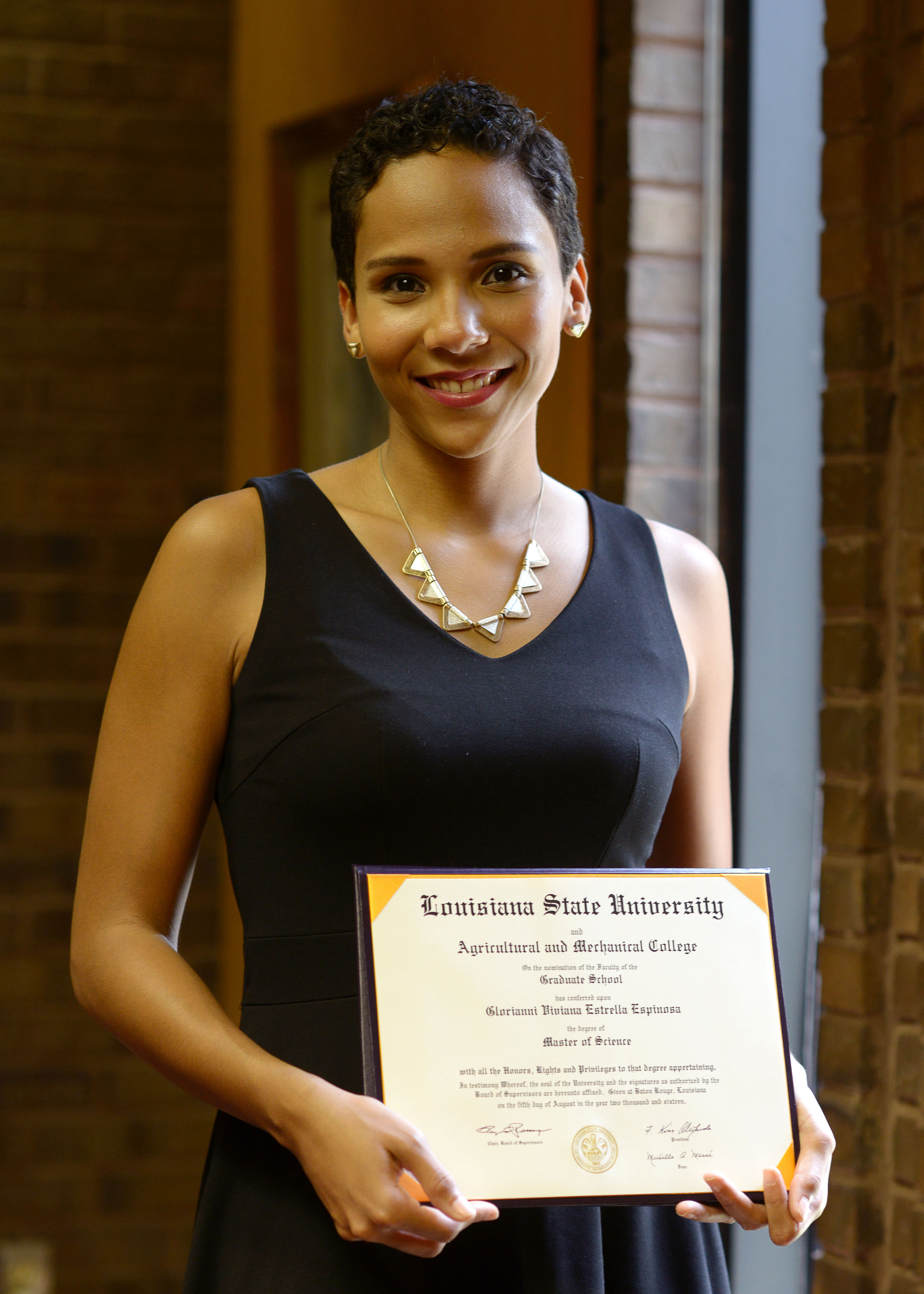 Dominican student graduates from LSU, hopes to improve nutrition in home country 