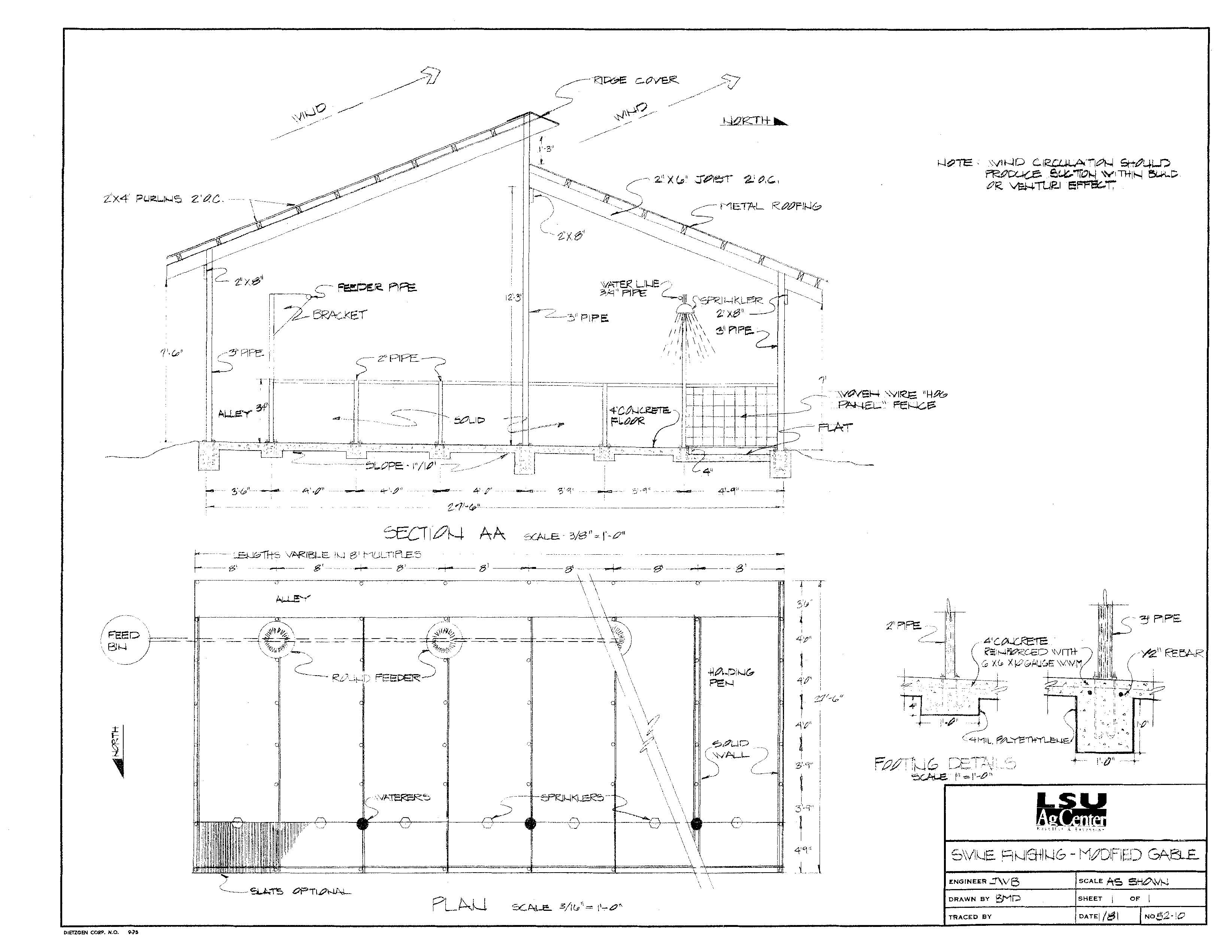Swine finishing - Modified Gable