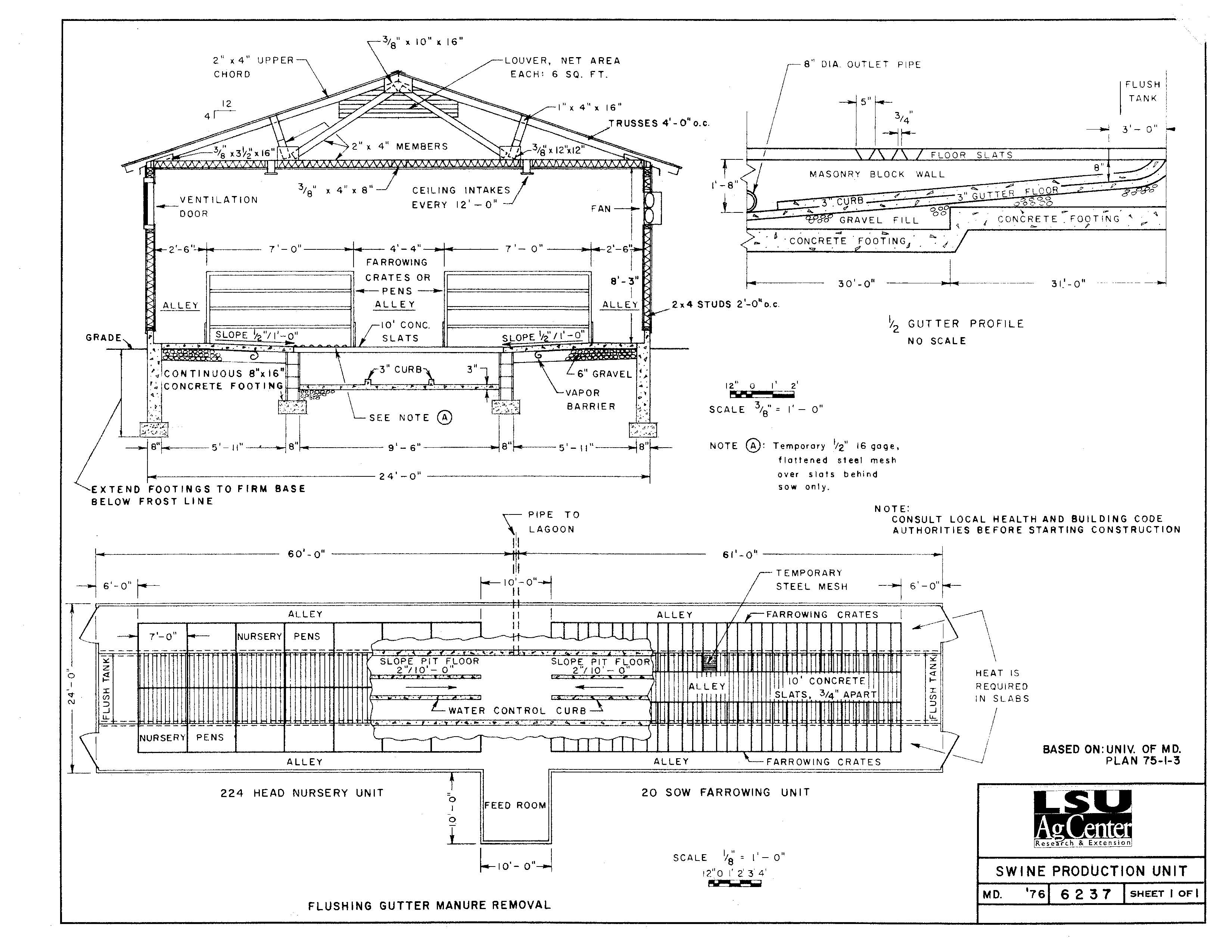Swine Production Unit