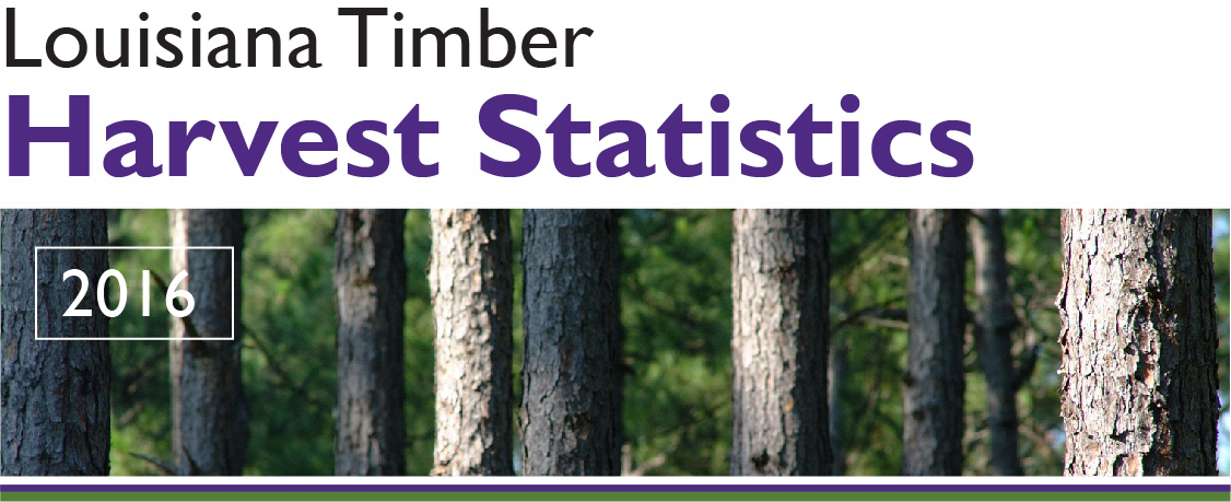 2016 Louisiana Timber Harvest Statistics