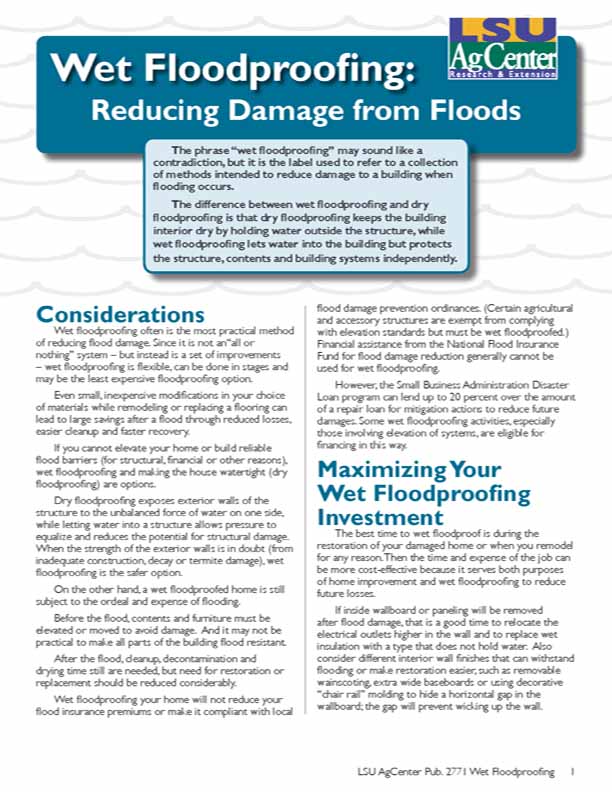 Wet Floodproofing