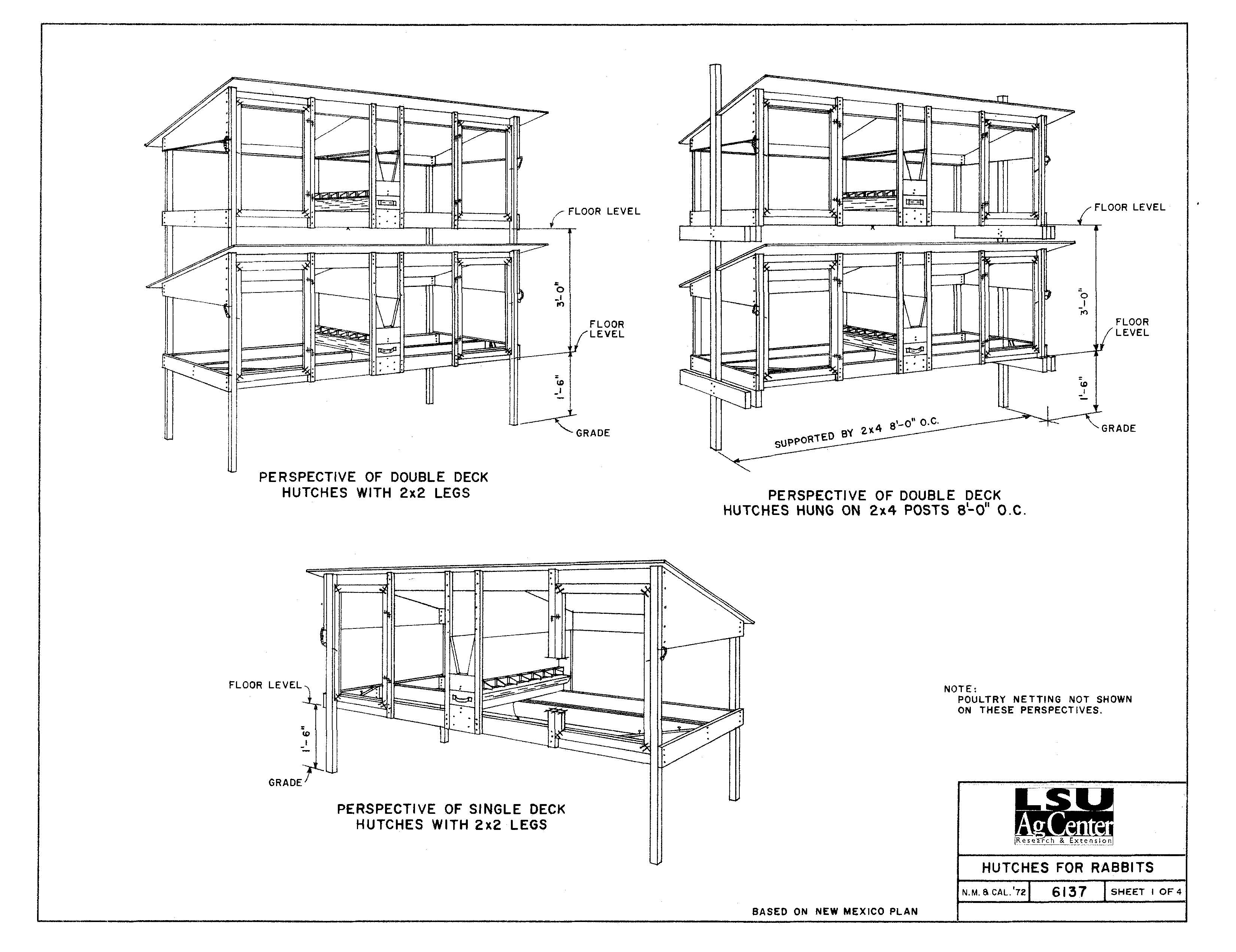 Hutches for Rabbits