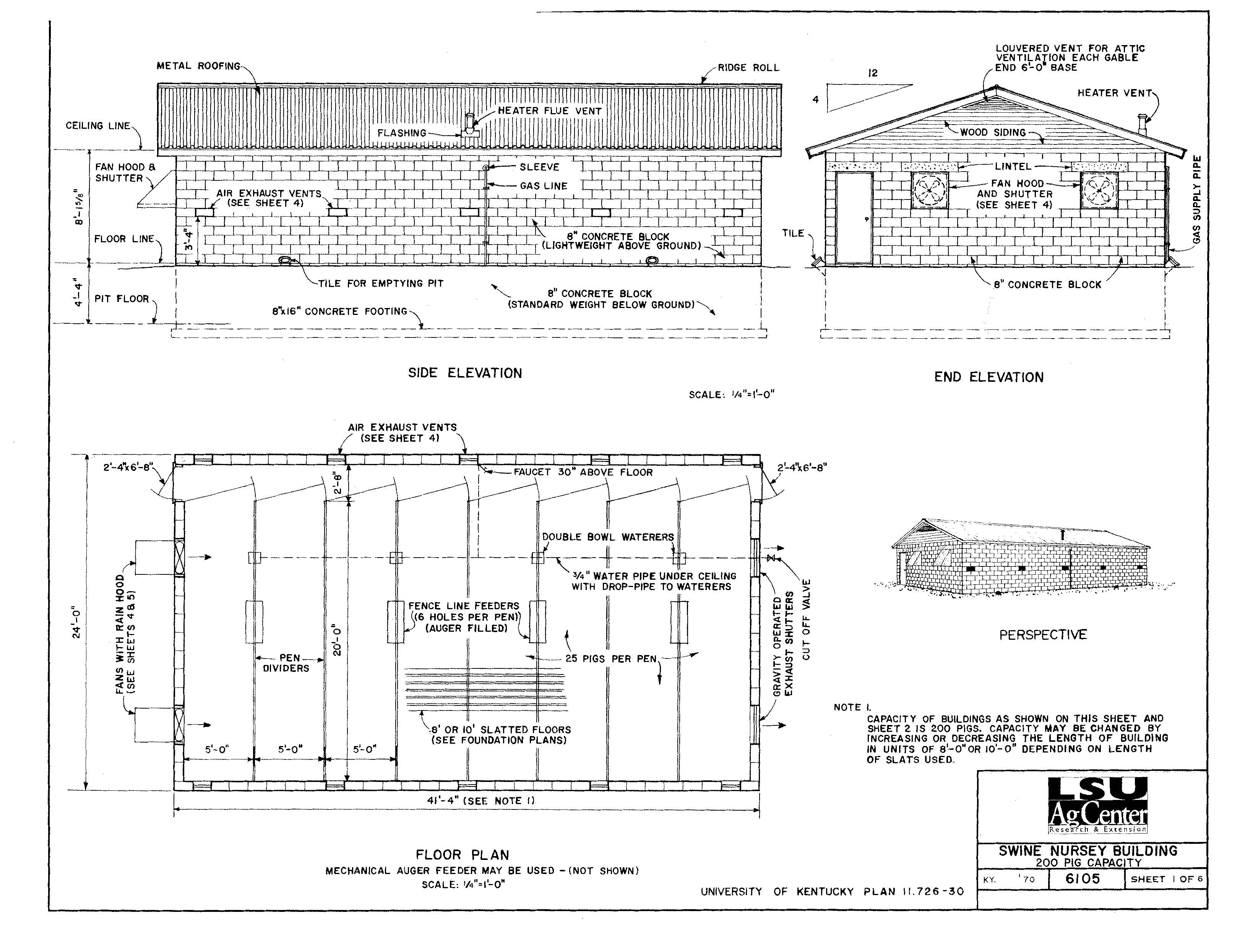 Swine Nursery Building