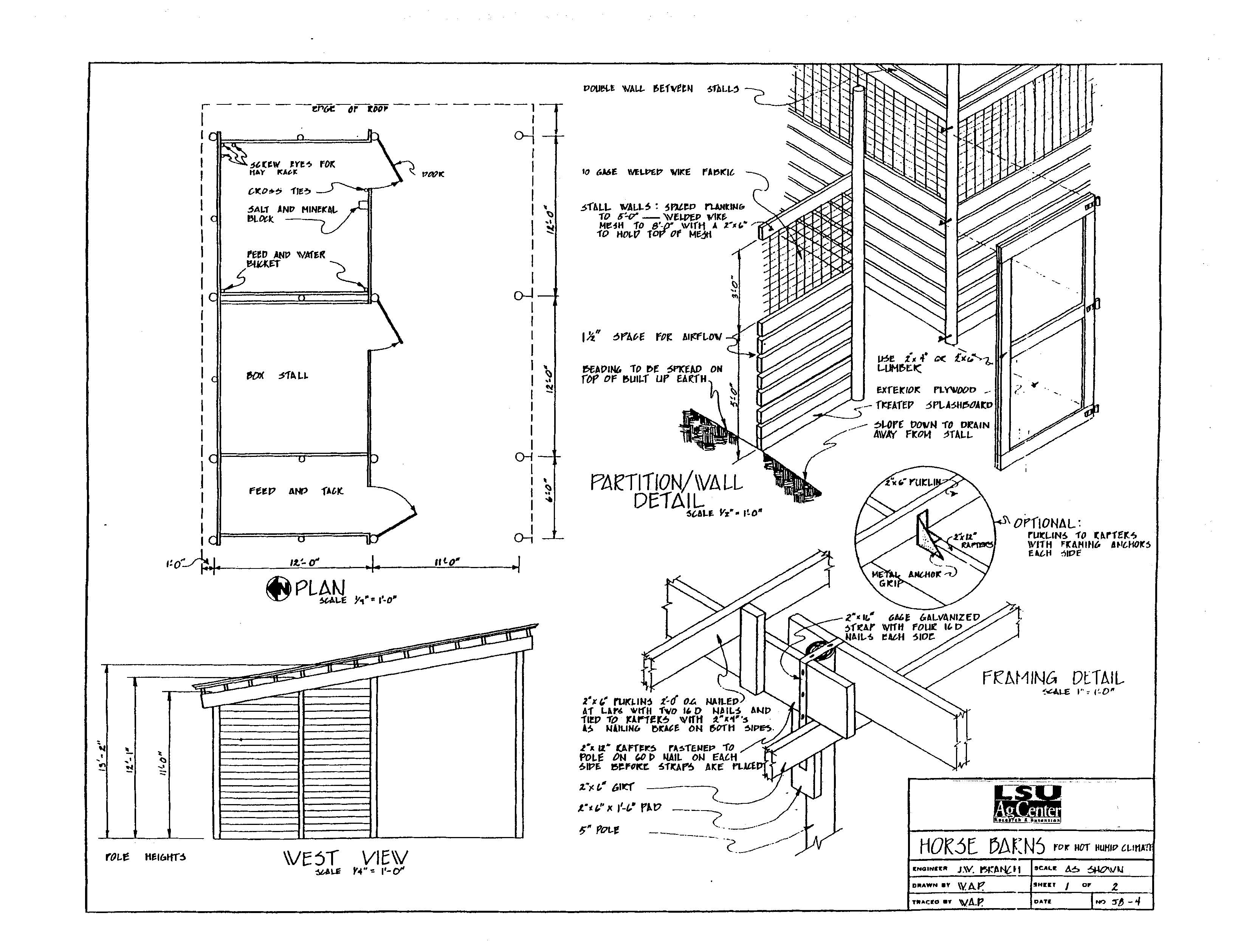 Horse Barn for Hot Humid Climate