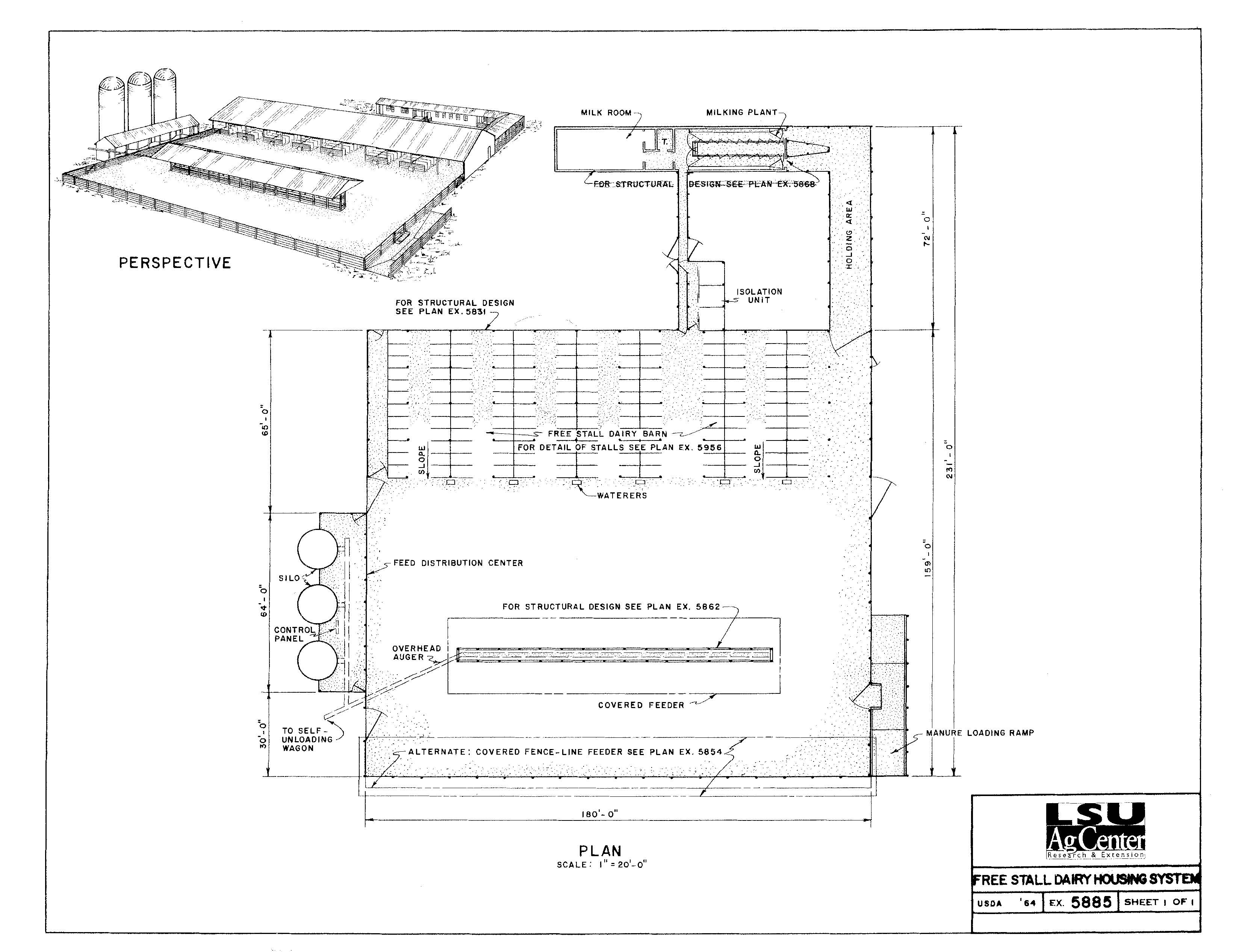 Free Stall Dairy Housing System