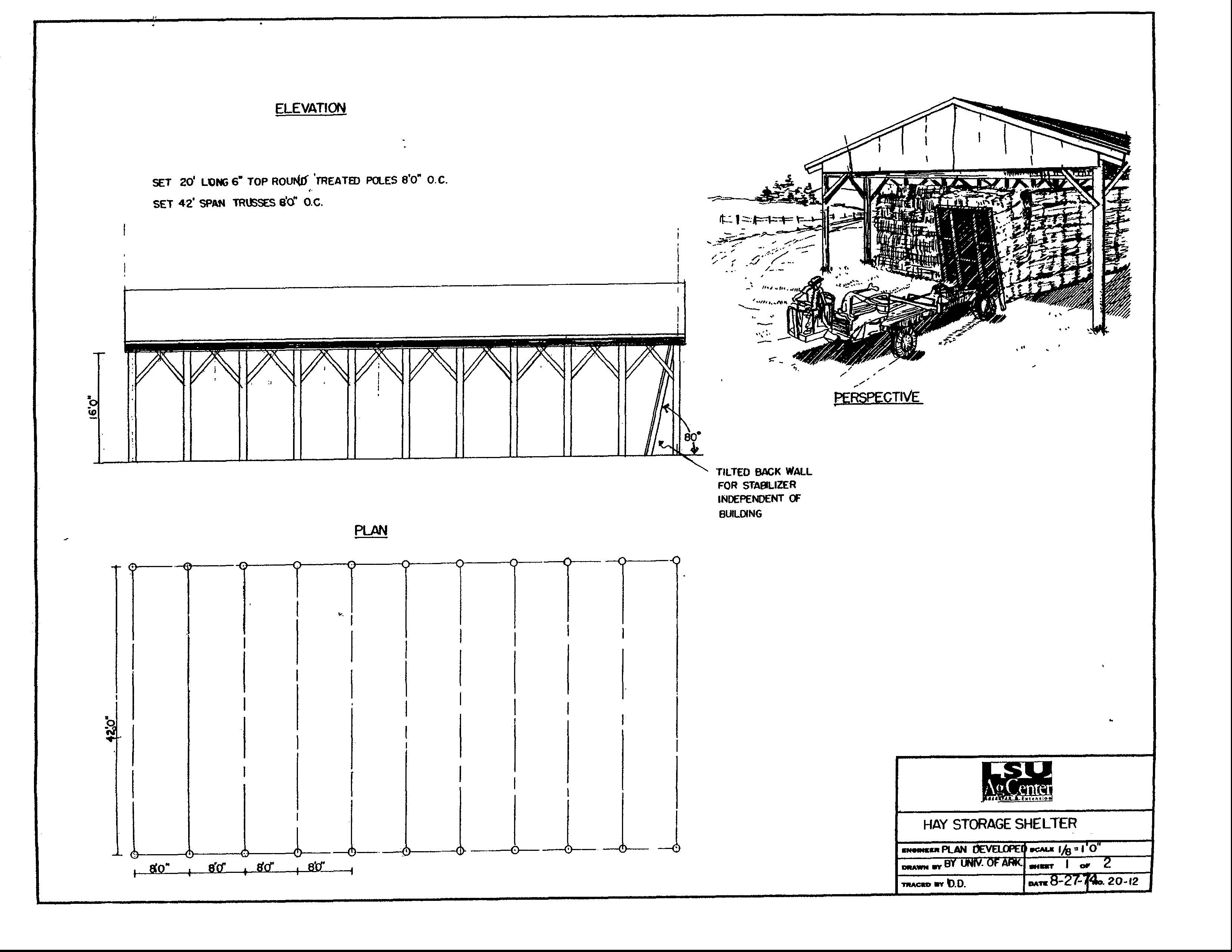 Hay Storage shelter