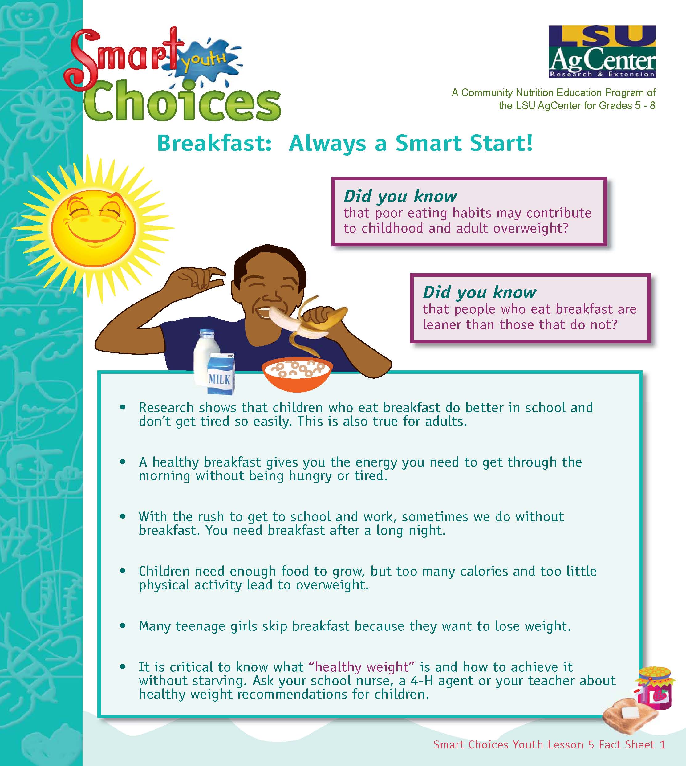 Breakfast: Always a Smart Start