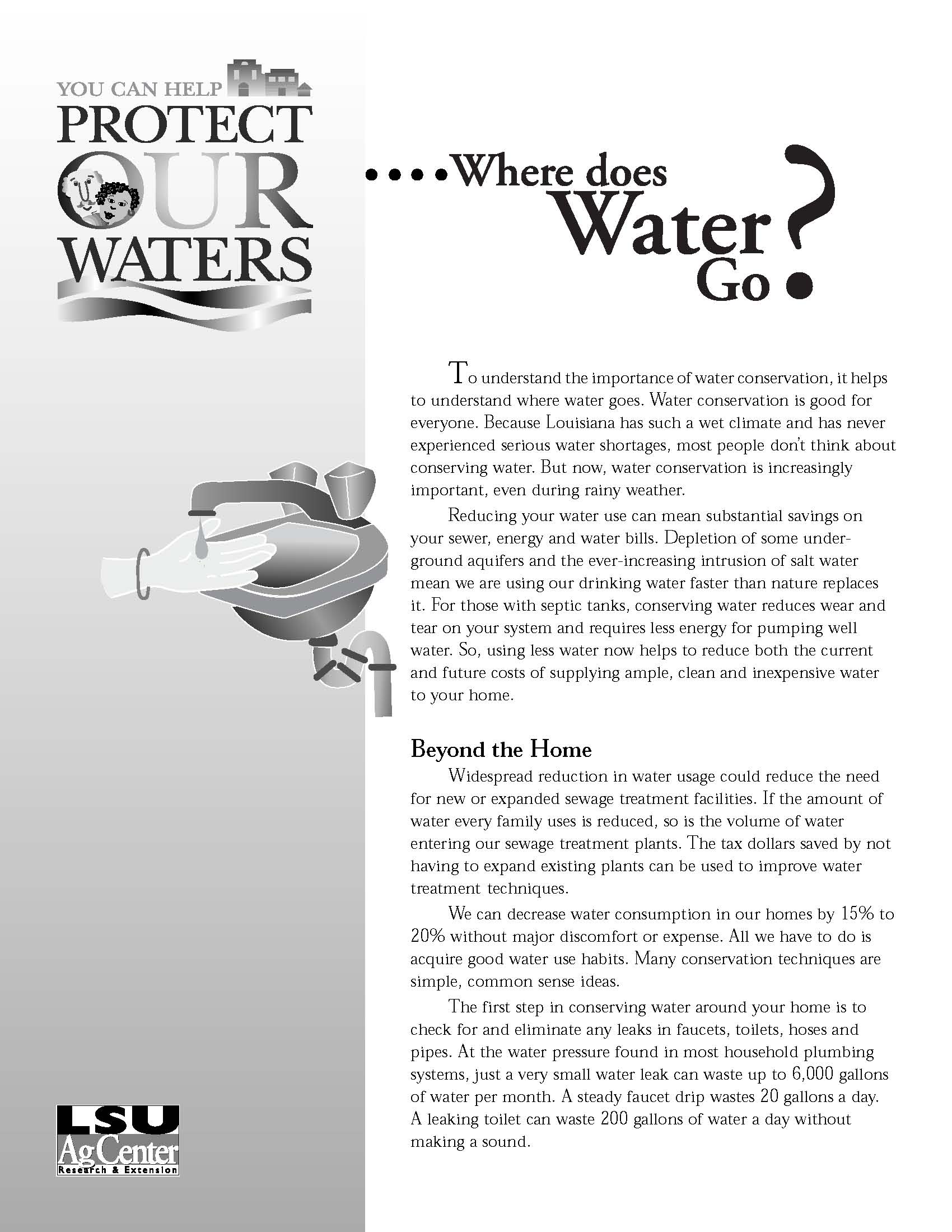 Where does water go?