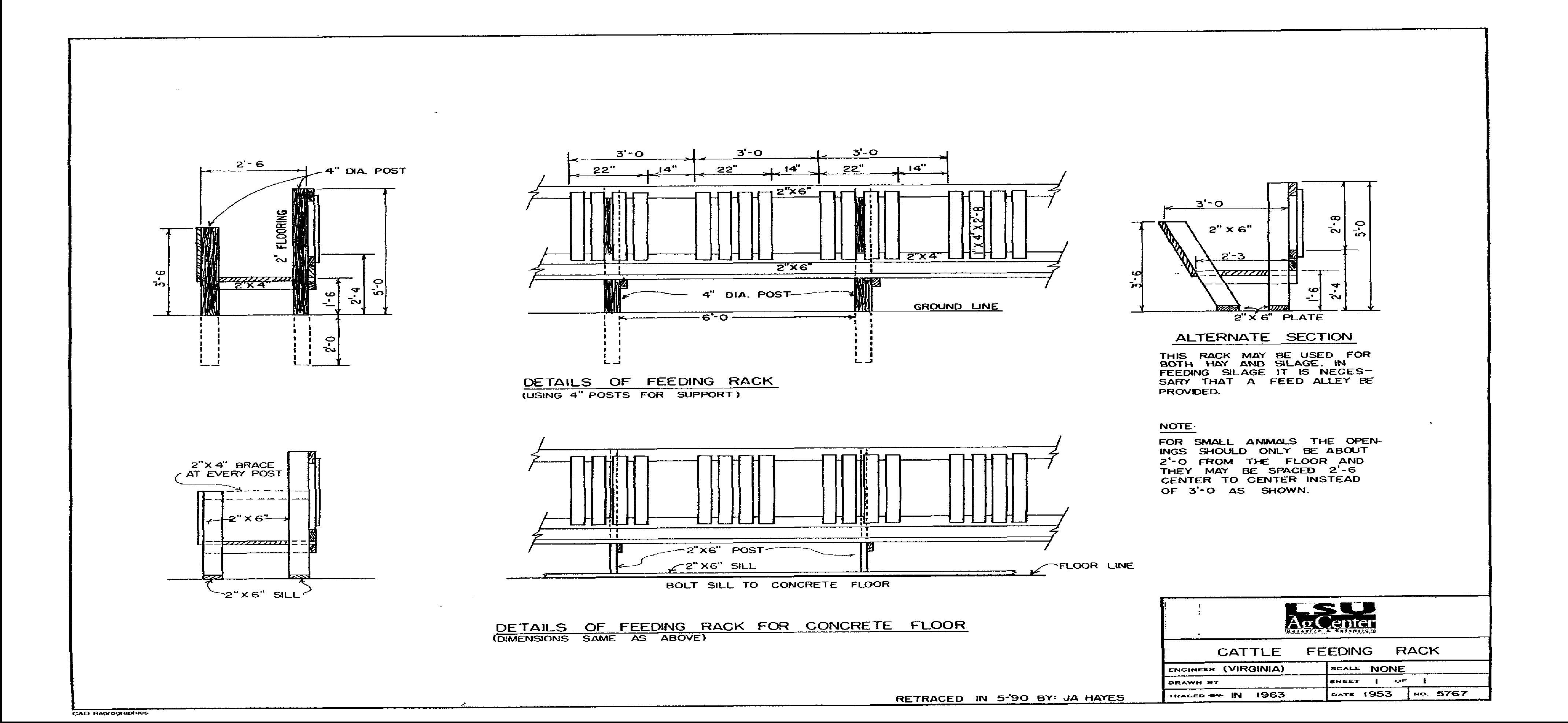 Cattle Feeding Rack