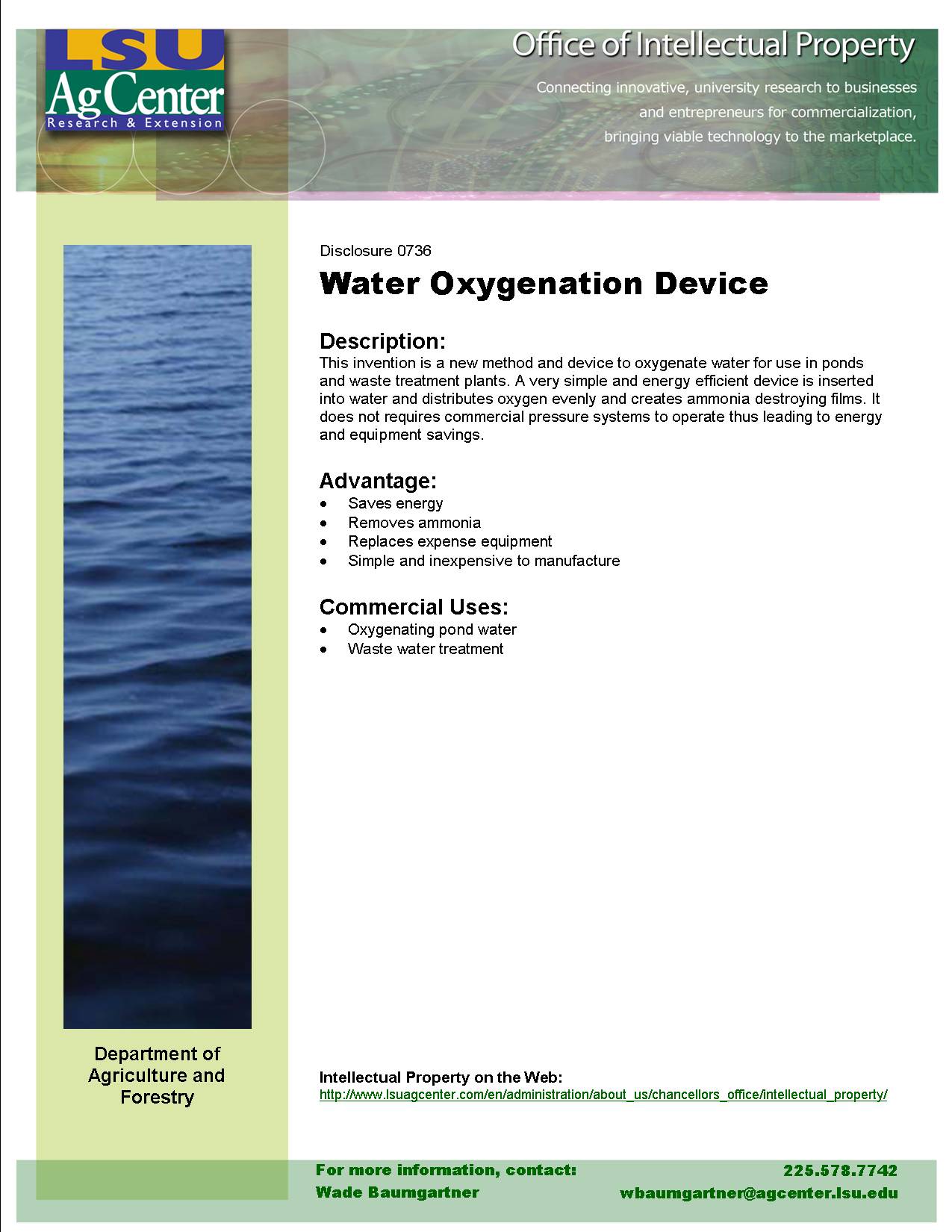 Oxygenation System for Aquaculture