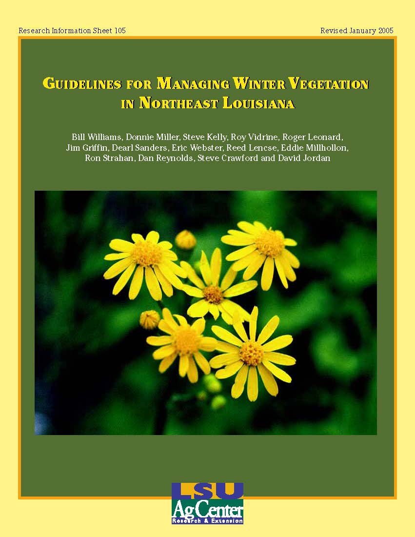Guidelines for Managing Winter Vegetation in Northeast Louisiana (January 2004)
