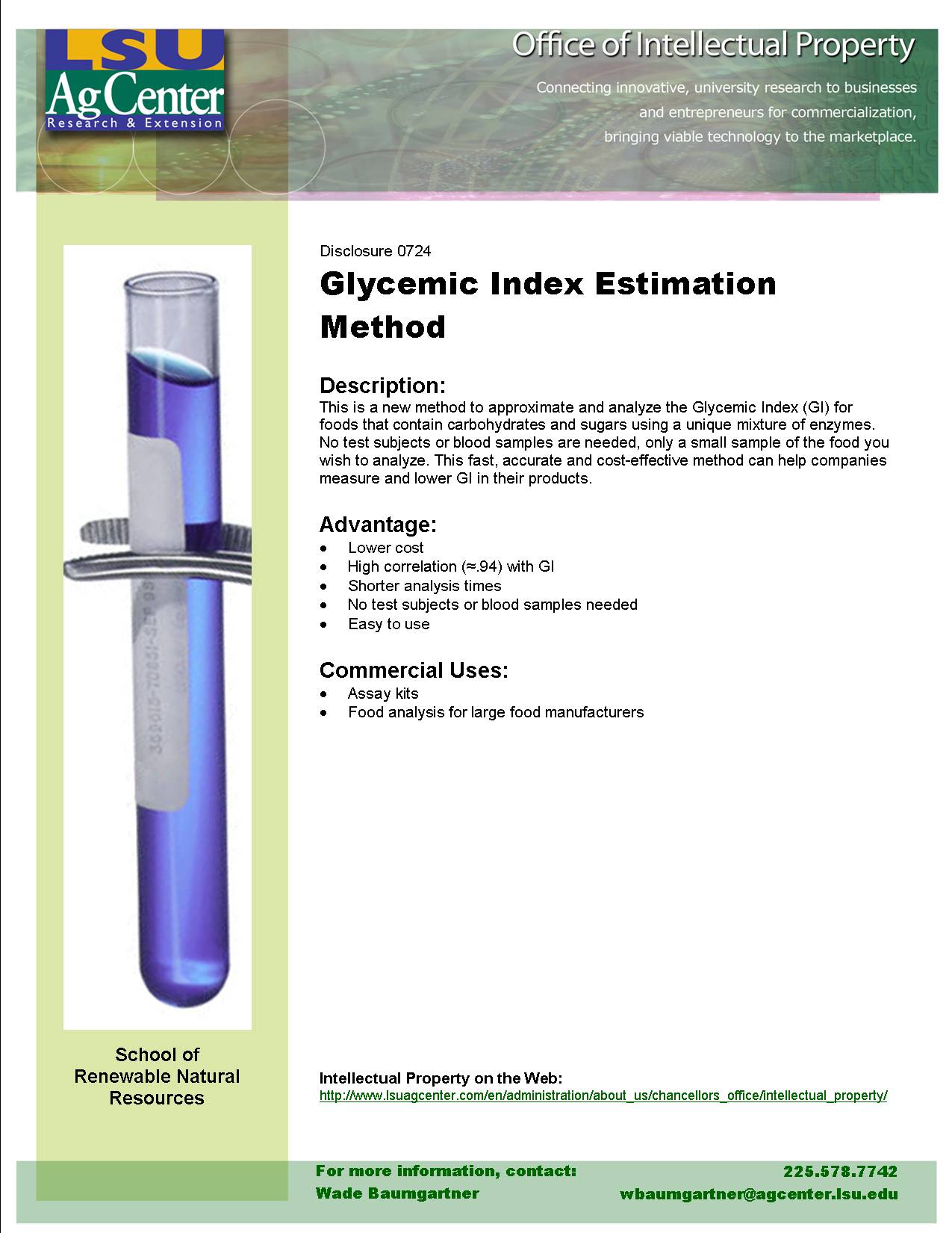 New Glycemic Index Estimation Method