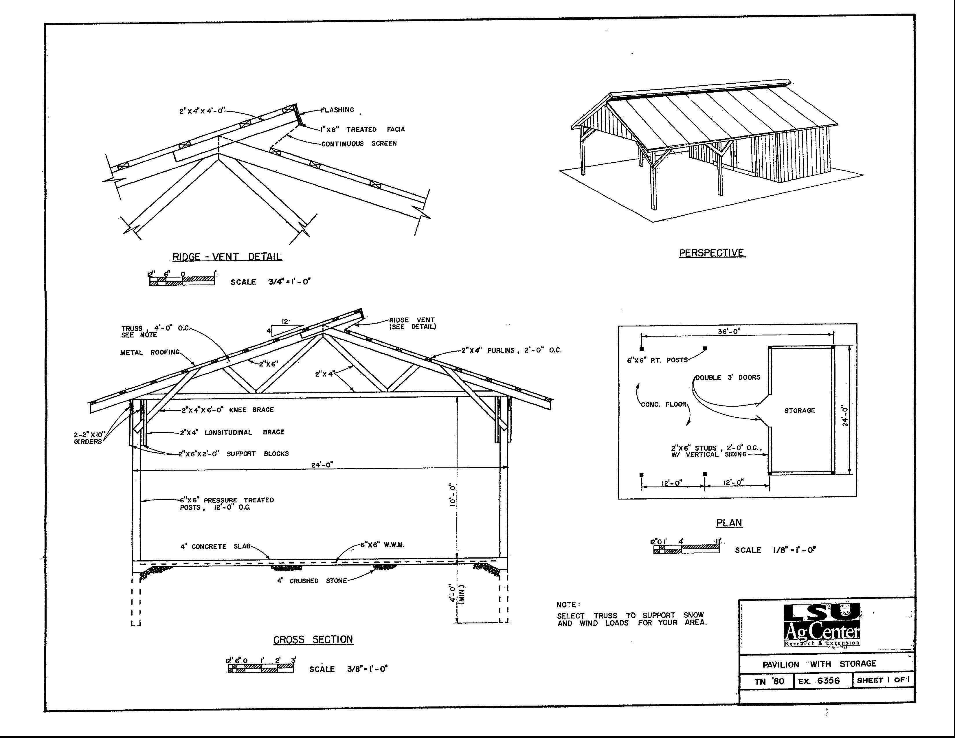 Pavilion with Storage