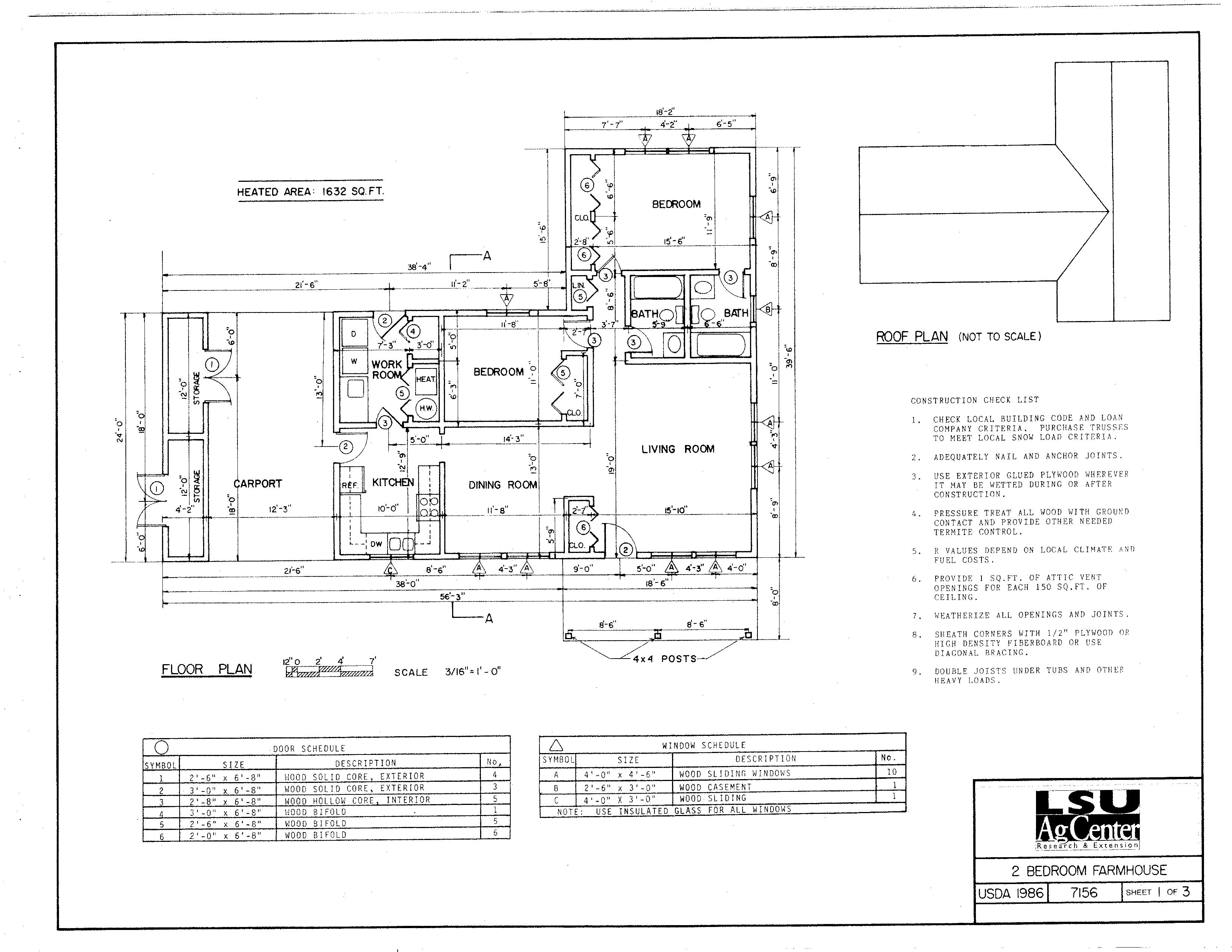2 Bedroom Farmhouse (L shaped)