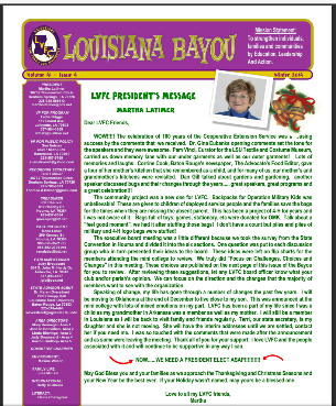 LVFC Winter 2014 Bayou