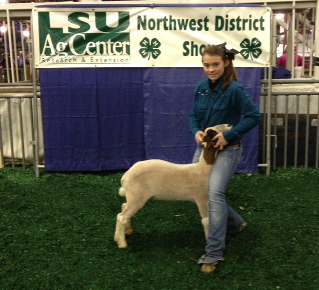 Red River Parish participate in 2013 Northwest District Livestock Show
