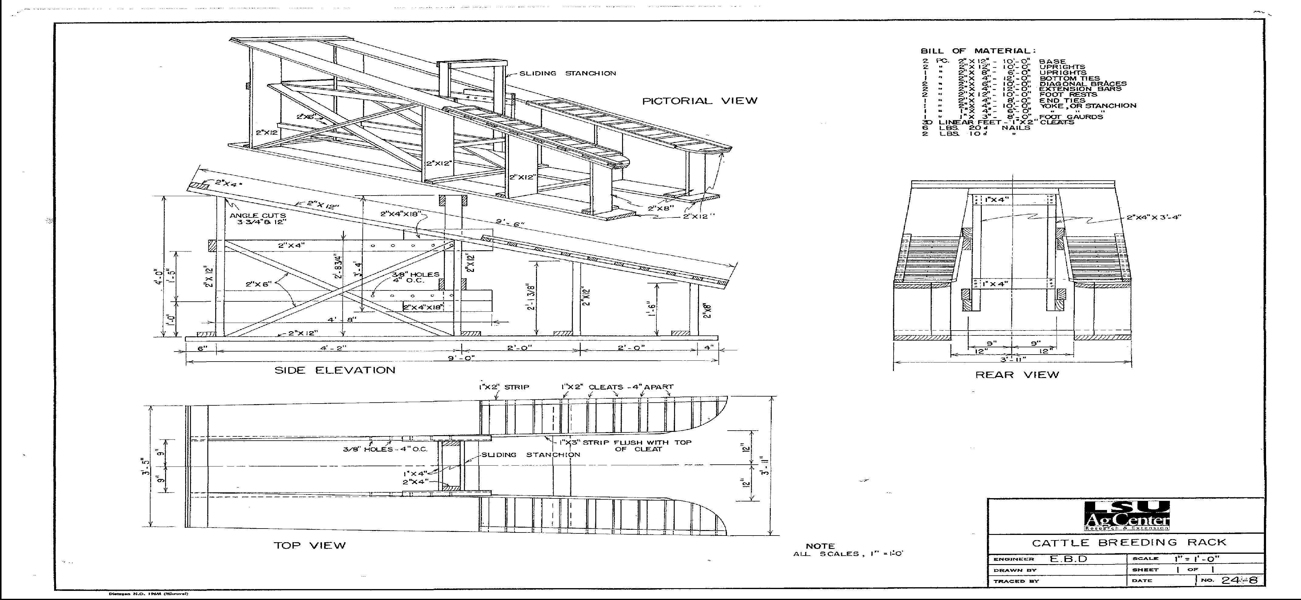 Cattle Breeding Rack