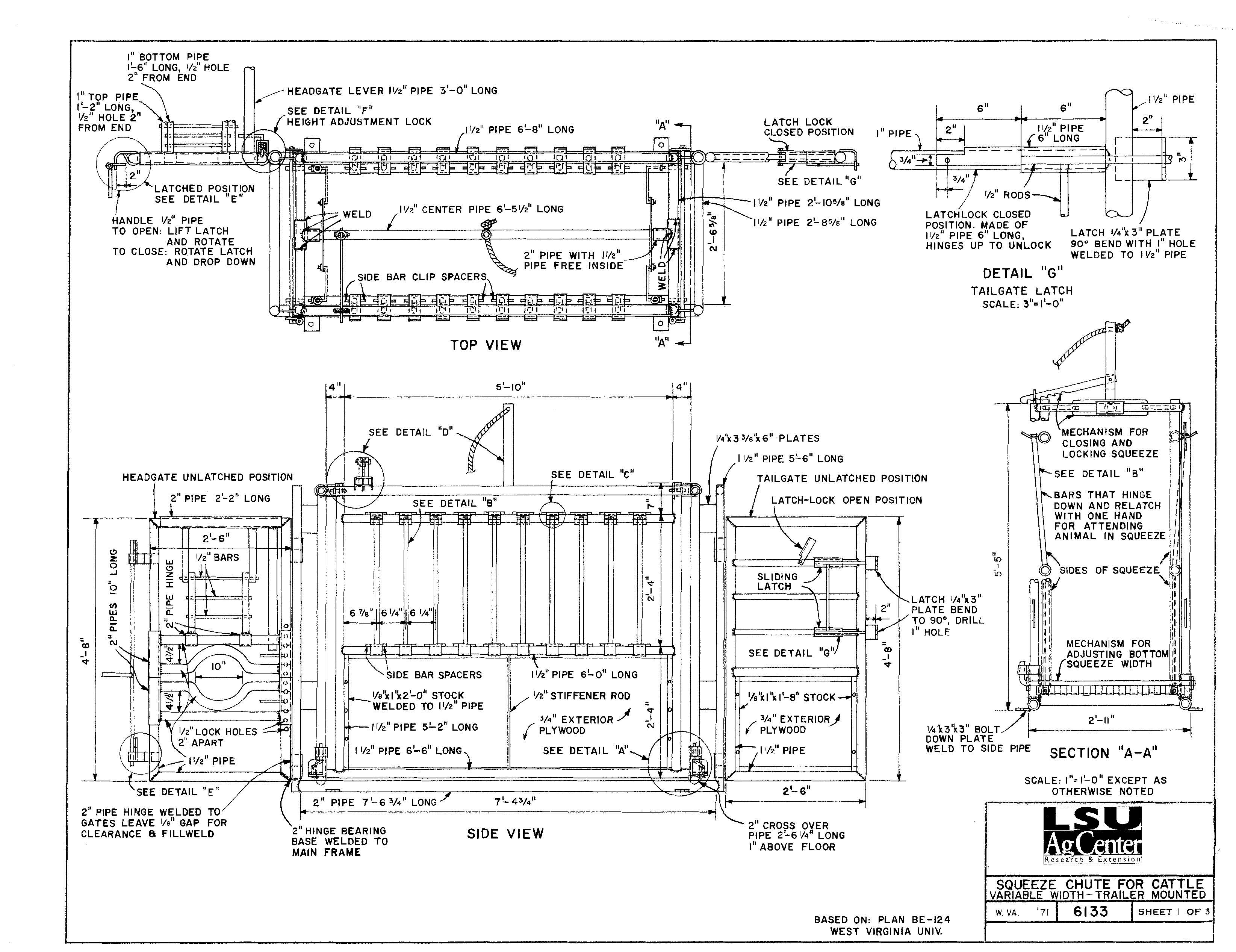 Squeeze Chute for Cattle