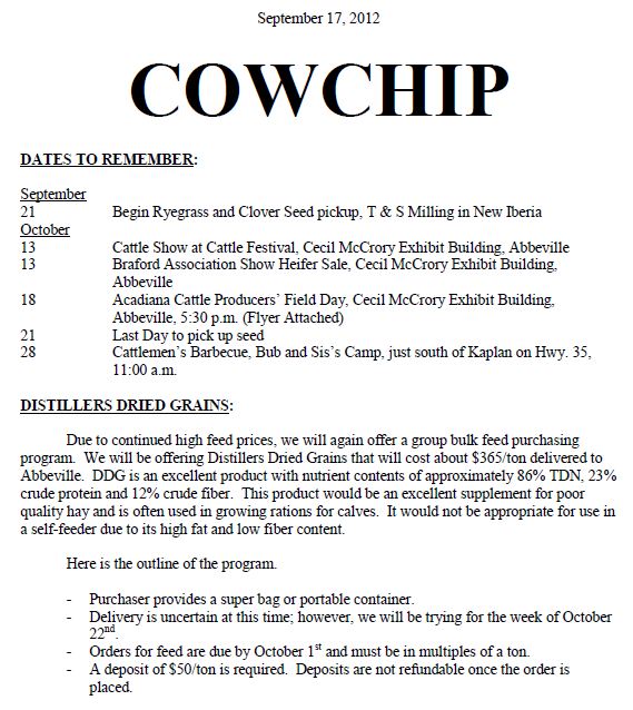 Cow Chip - September 17 2012