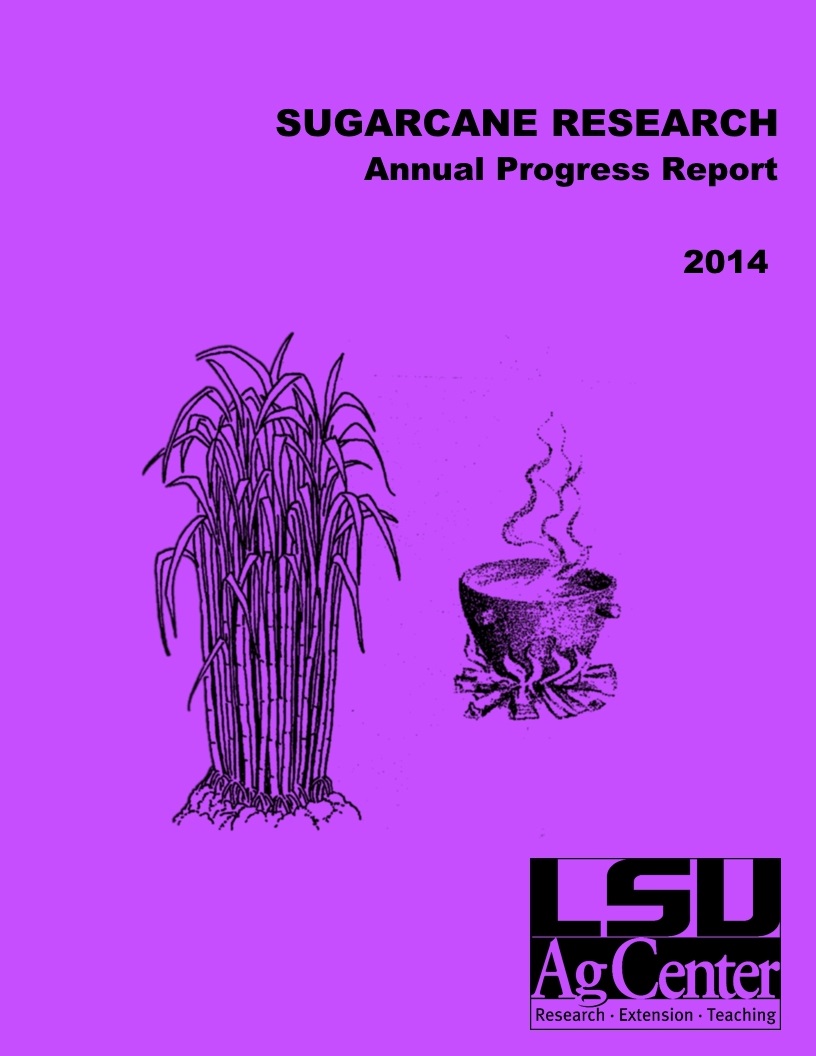 2014 Sugarcane Annual Progress Report