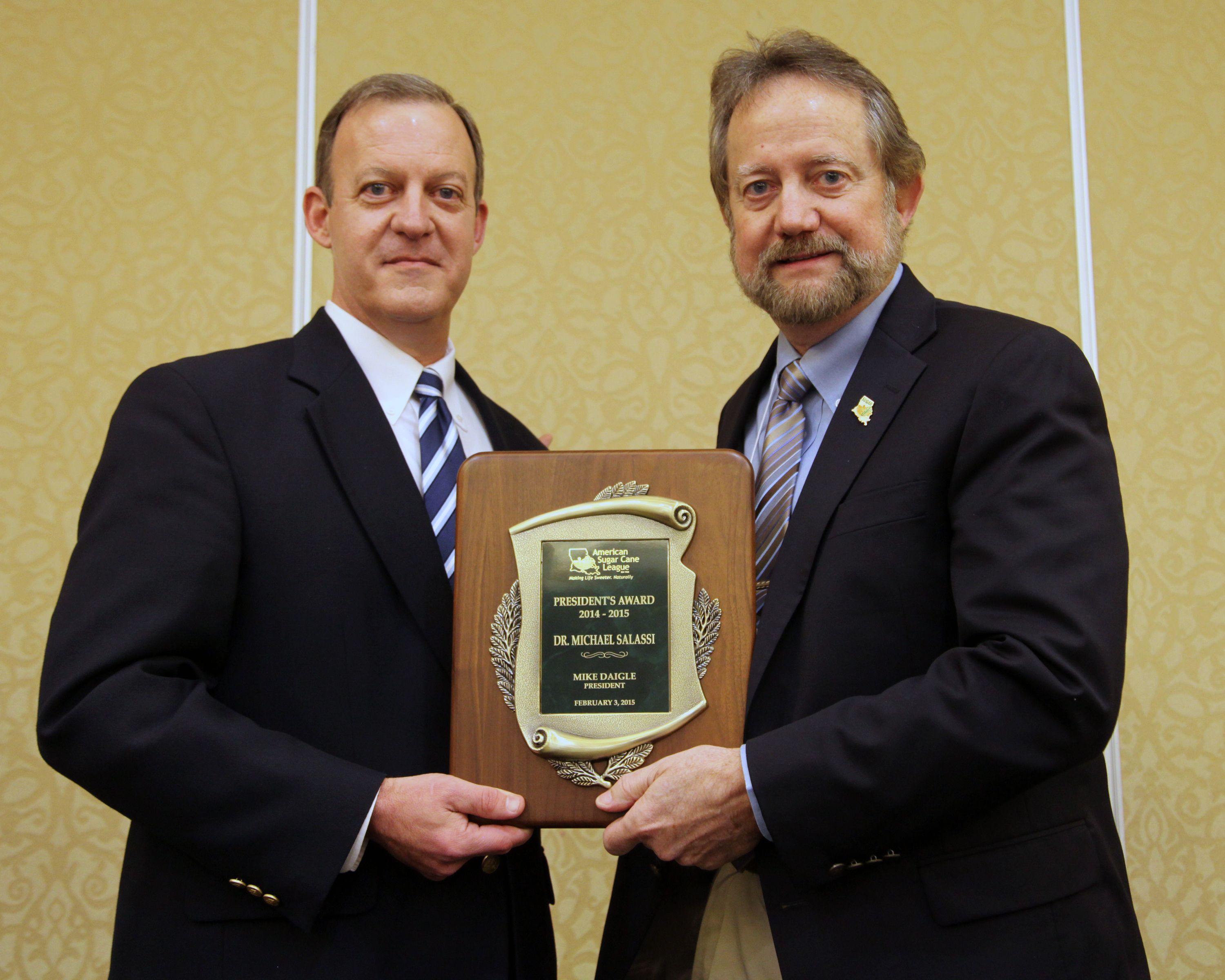Salassi receives American Sugar Cane League Presidents Award
