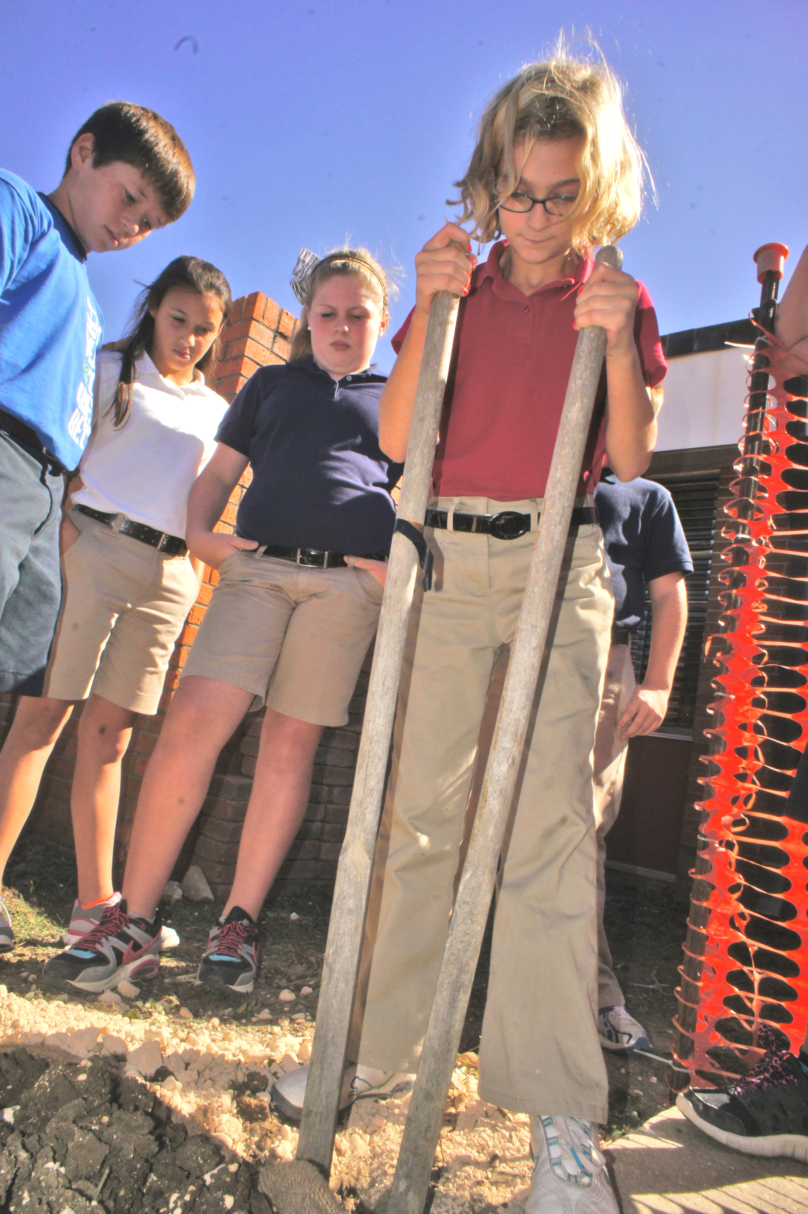digging a hole