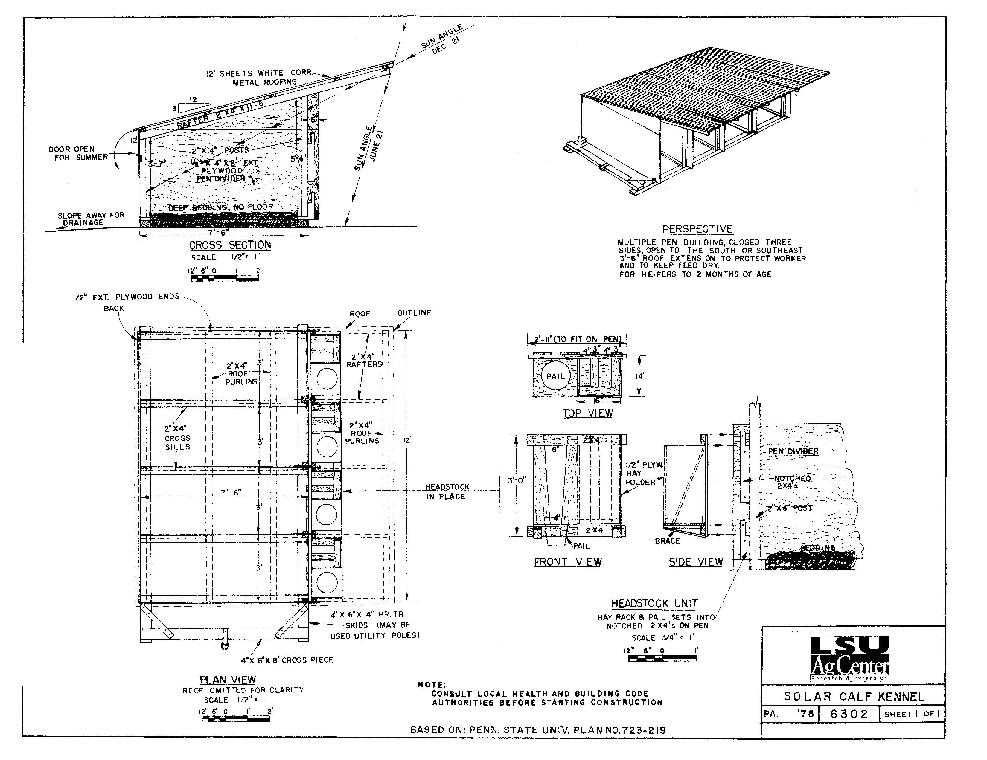 Solar Calf Kennel