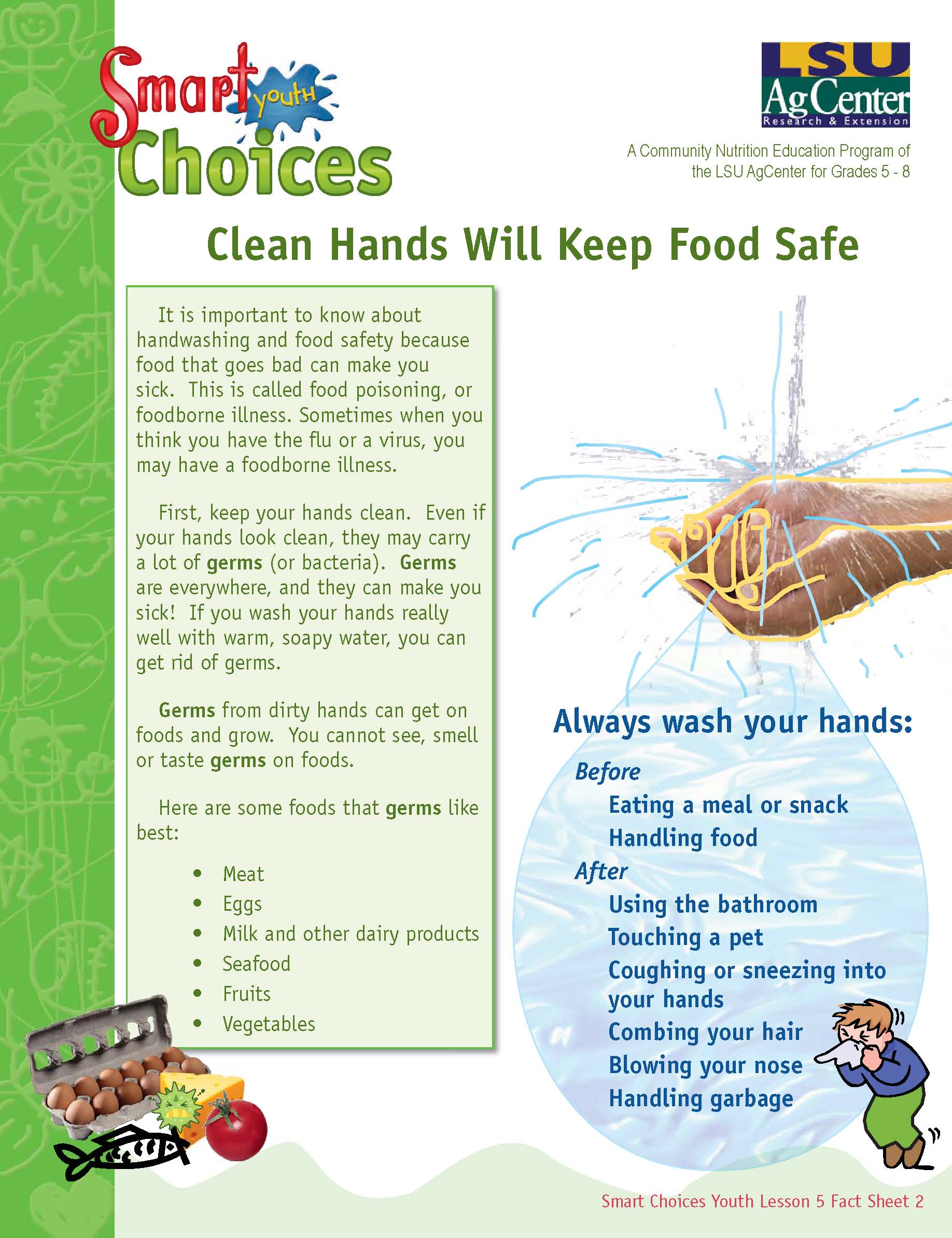 Clean Hands Will Keep Food Safe