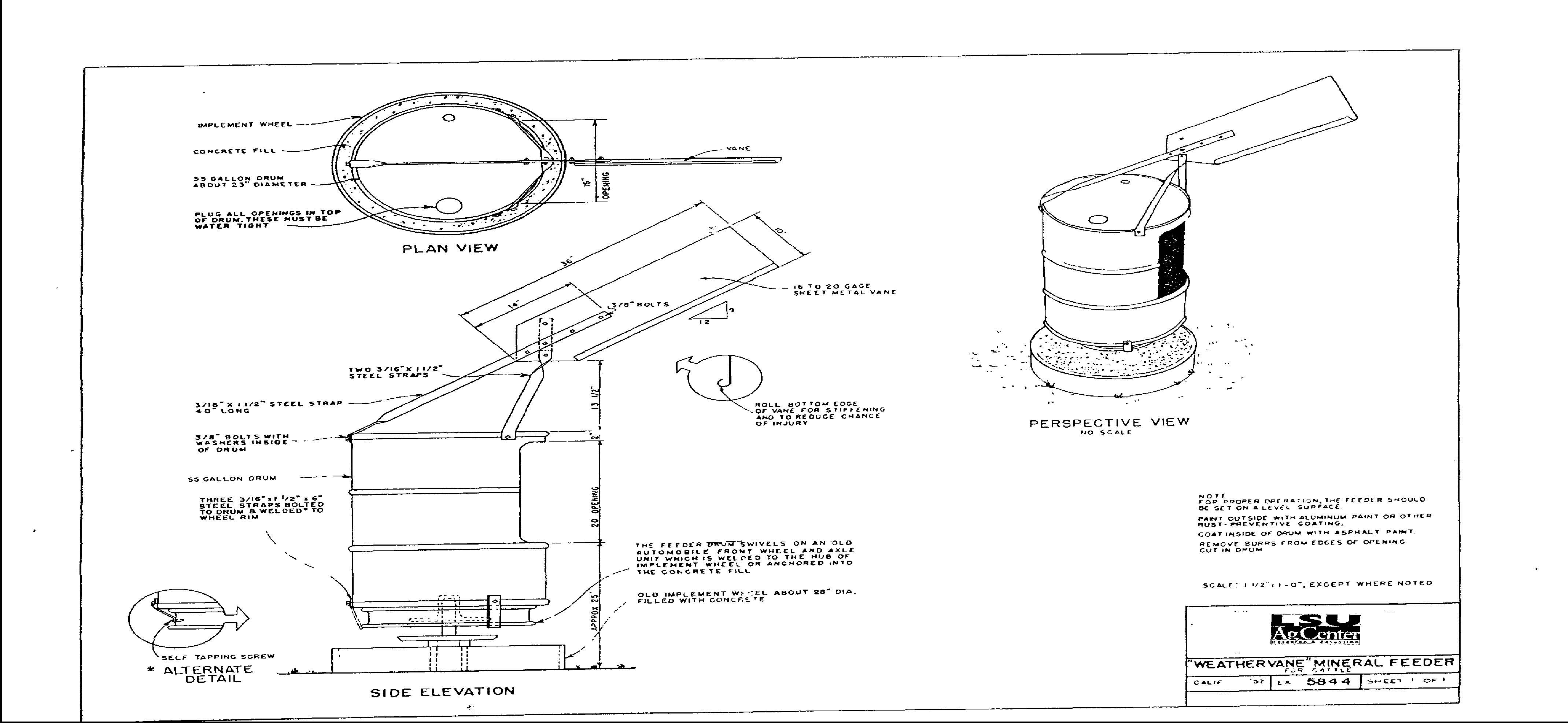 Weathervane Mineral Feeder
