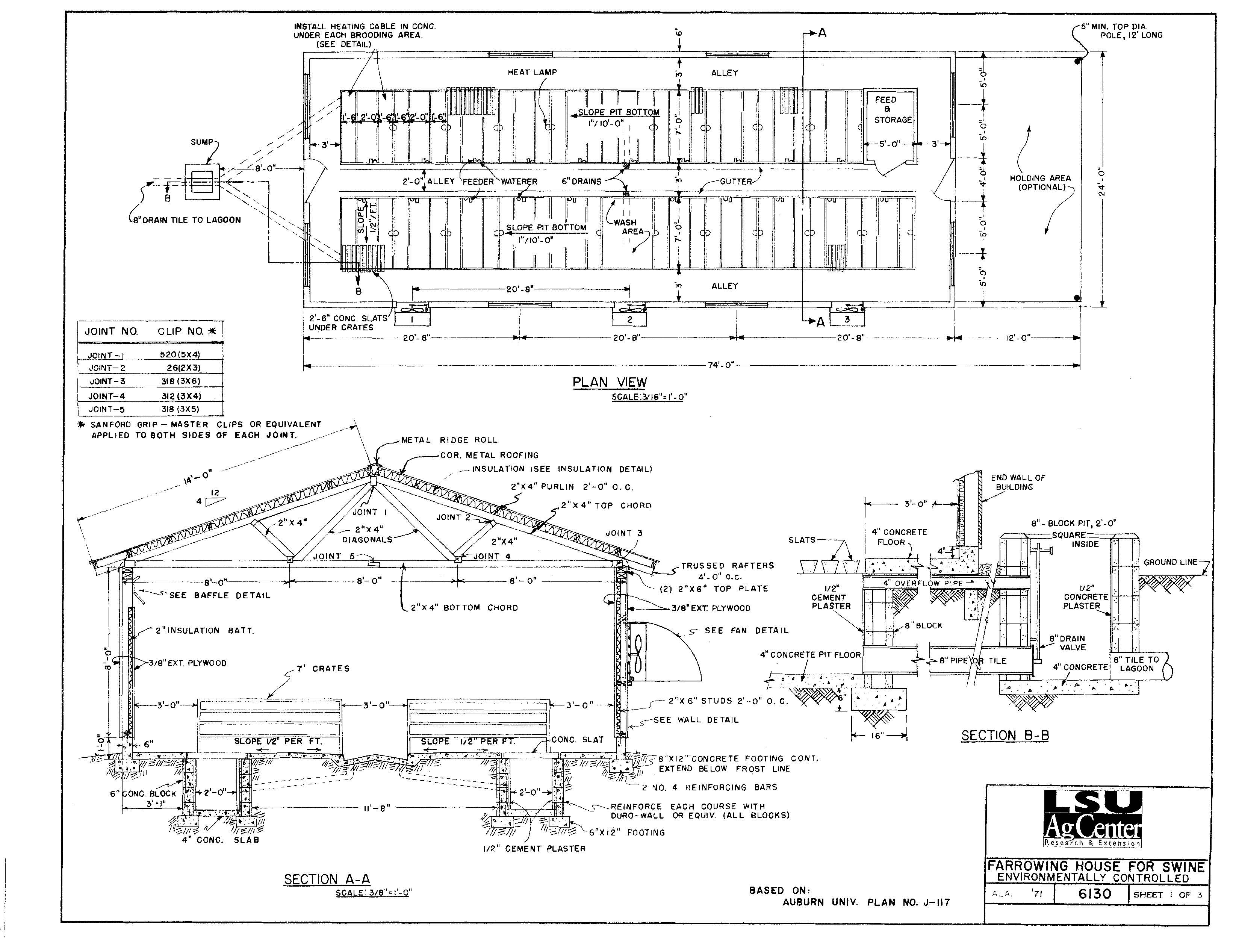 Farrowing House 24 X 74