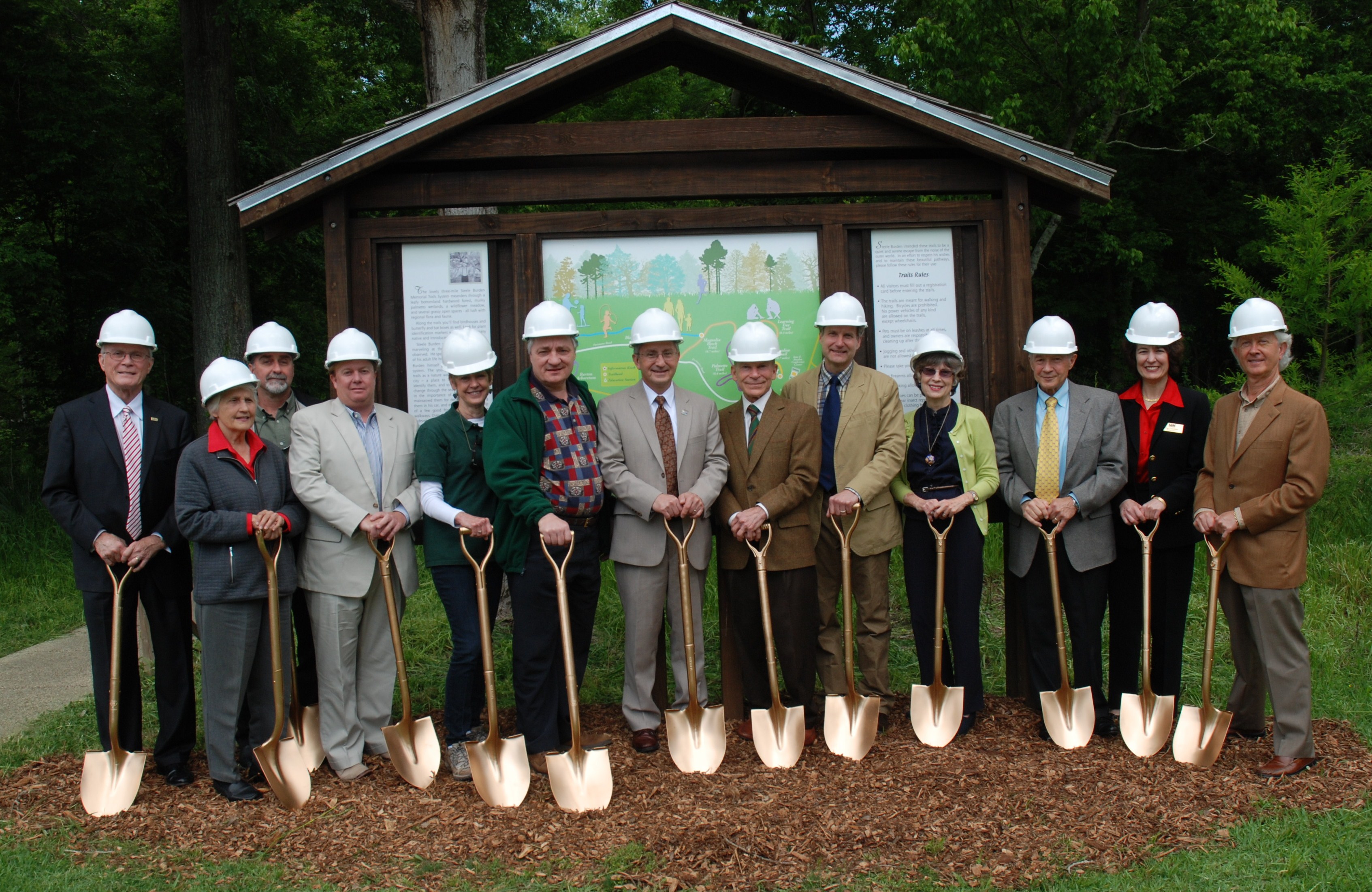 Burden holds groundbreaking for new pavilion