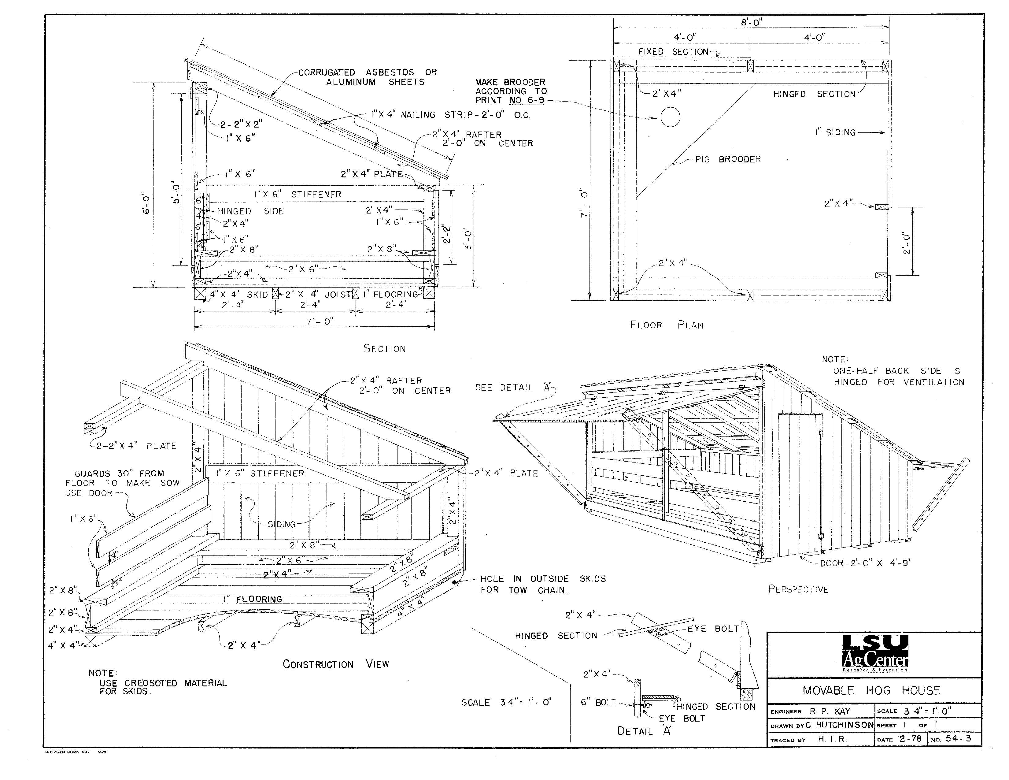 Movable Hog House