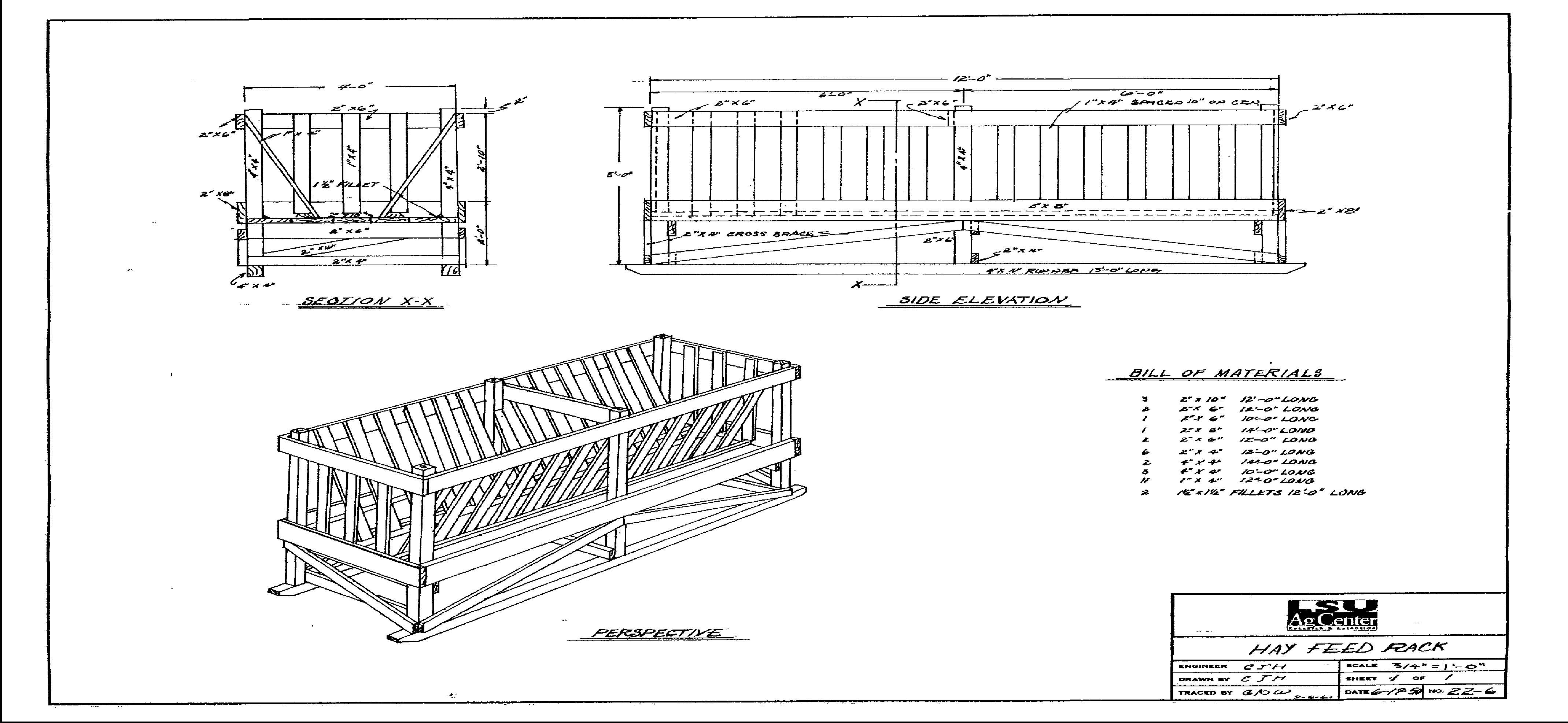Hay Feed Rack (Skid-mounted Open)