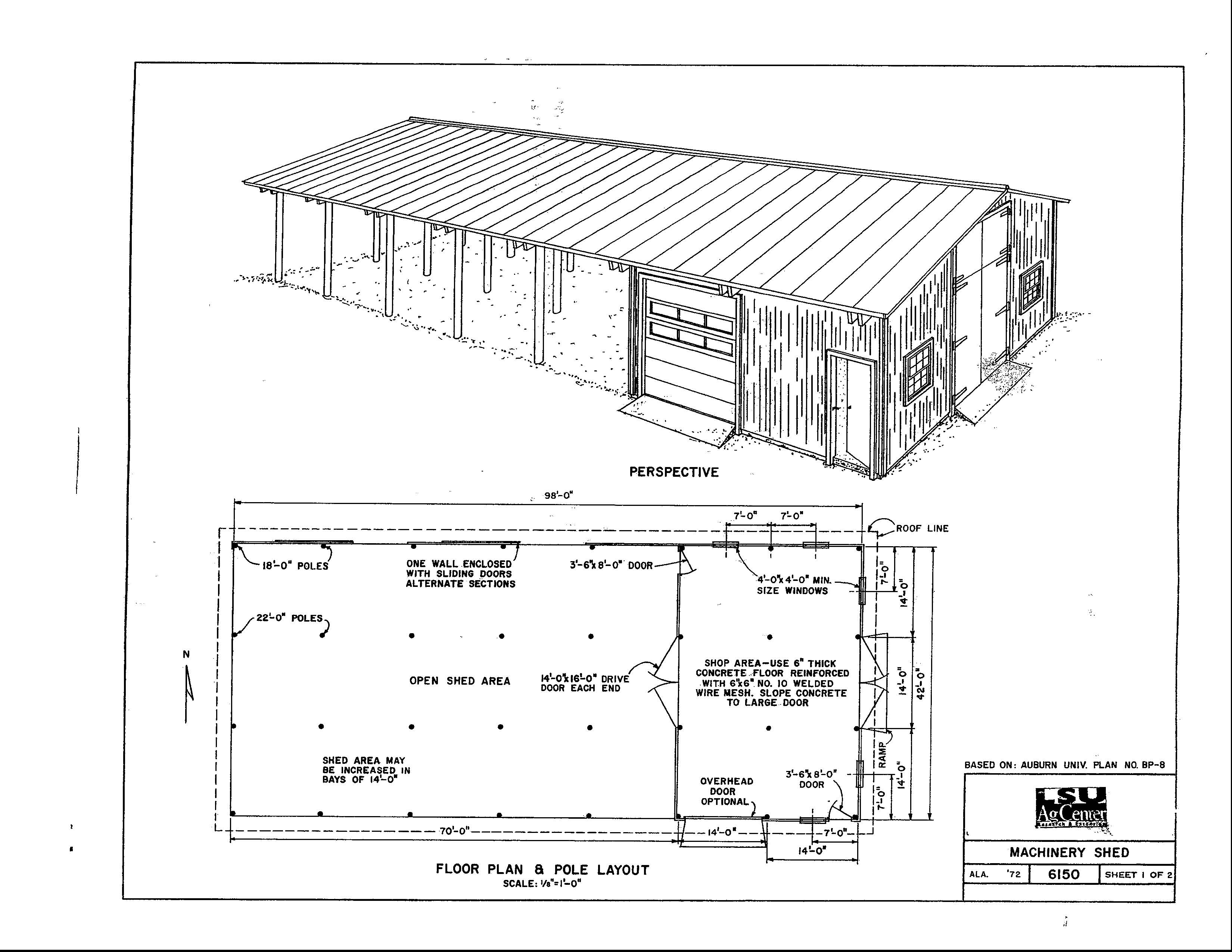 Machinery Shed 30 X 60