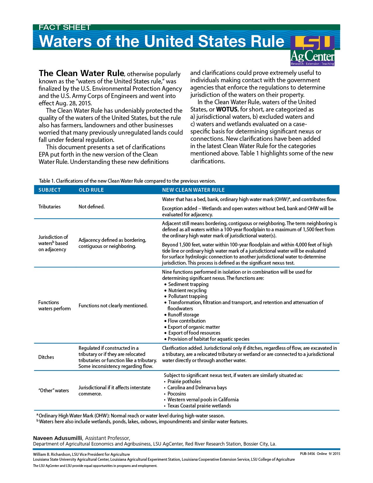Waters of the United States (WOTUS) Rule