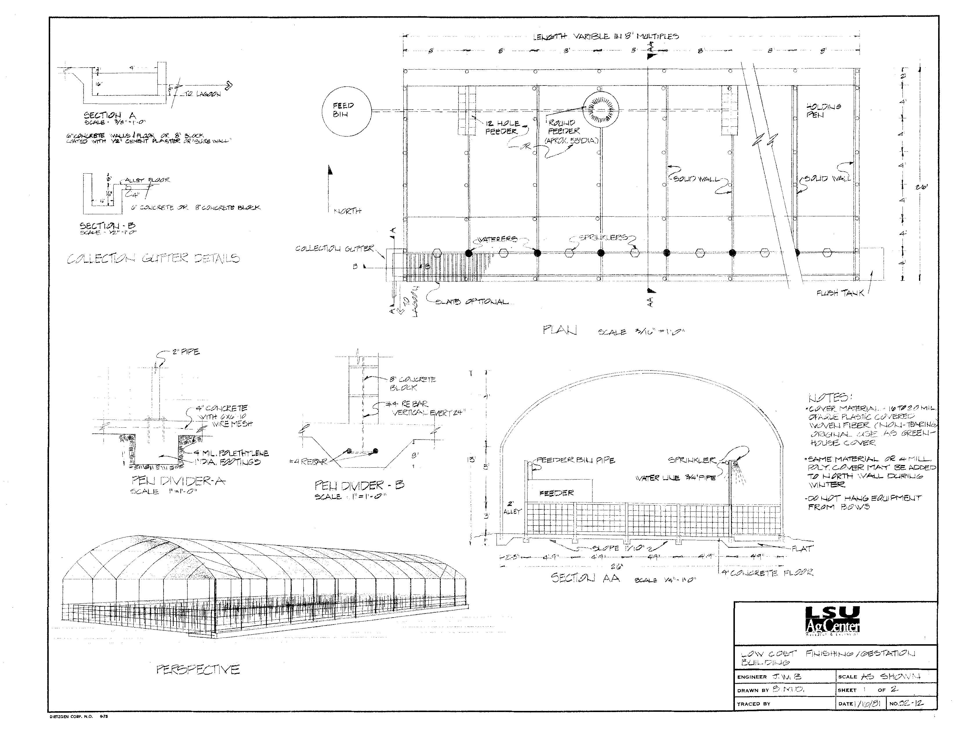 Low Cost finishing/Gestation Building