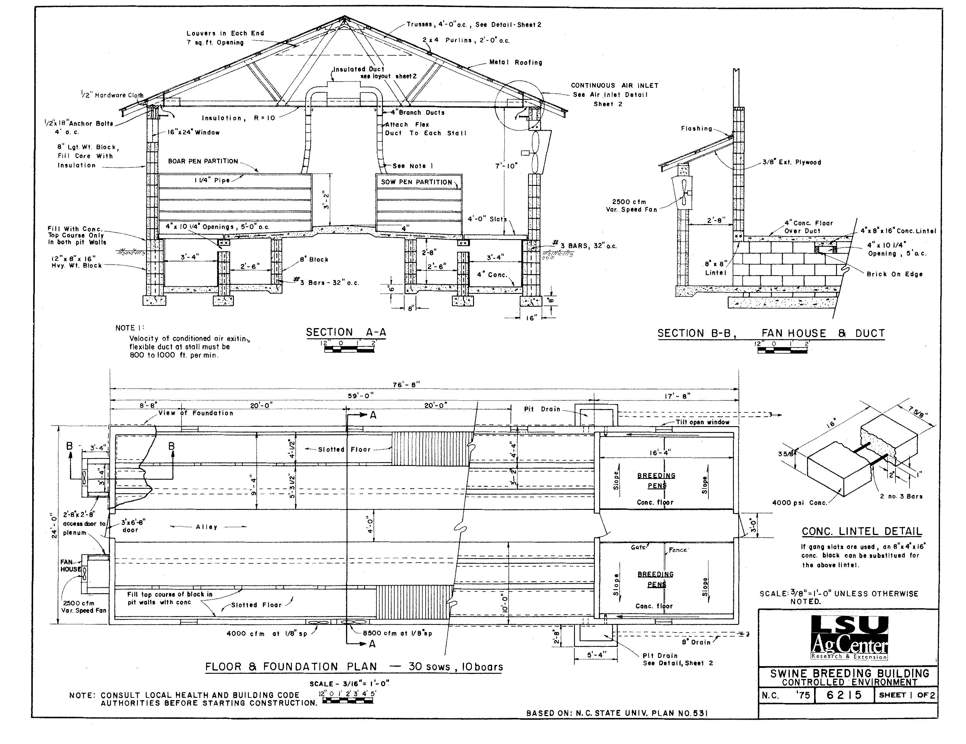 Swine Breeding Building