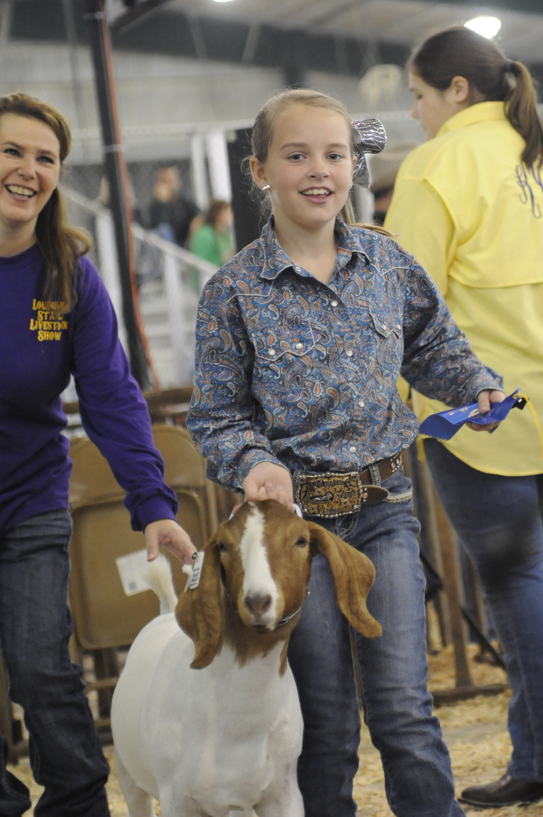 girl with goat