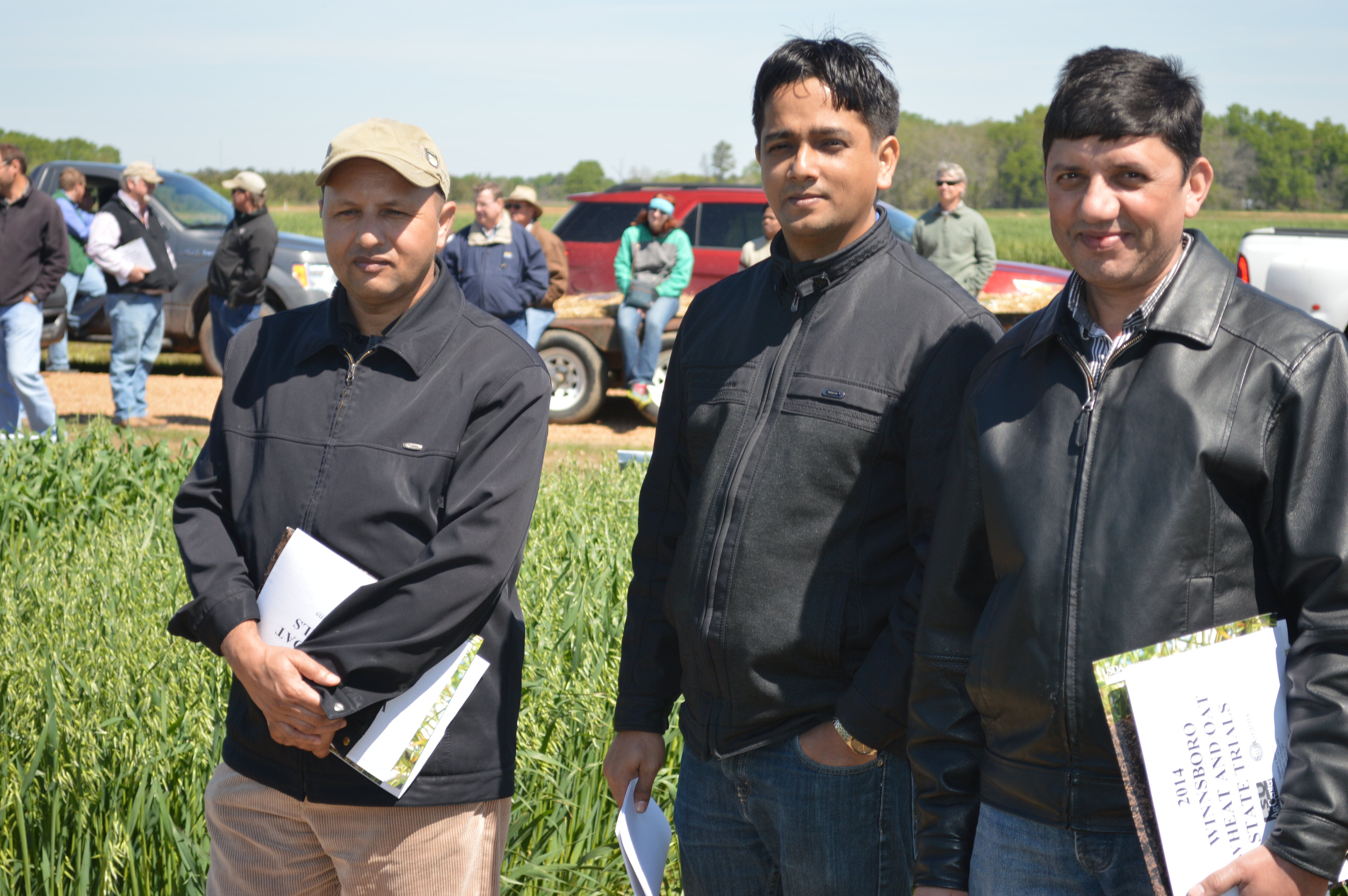 members participate in field tour.