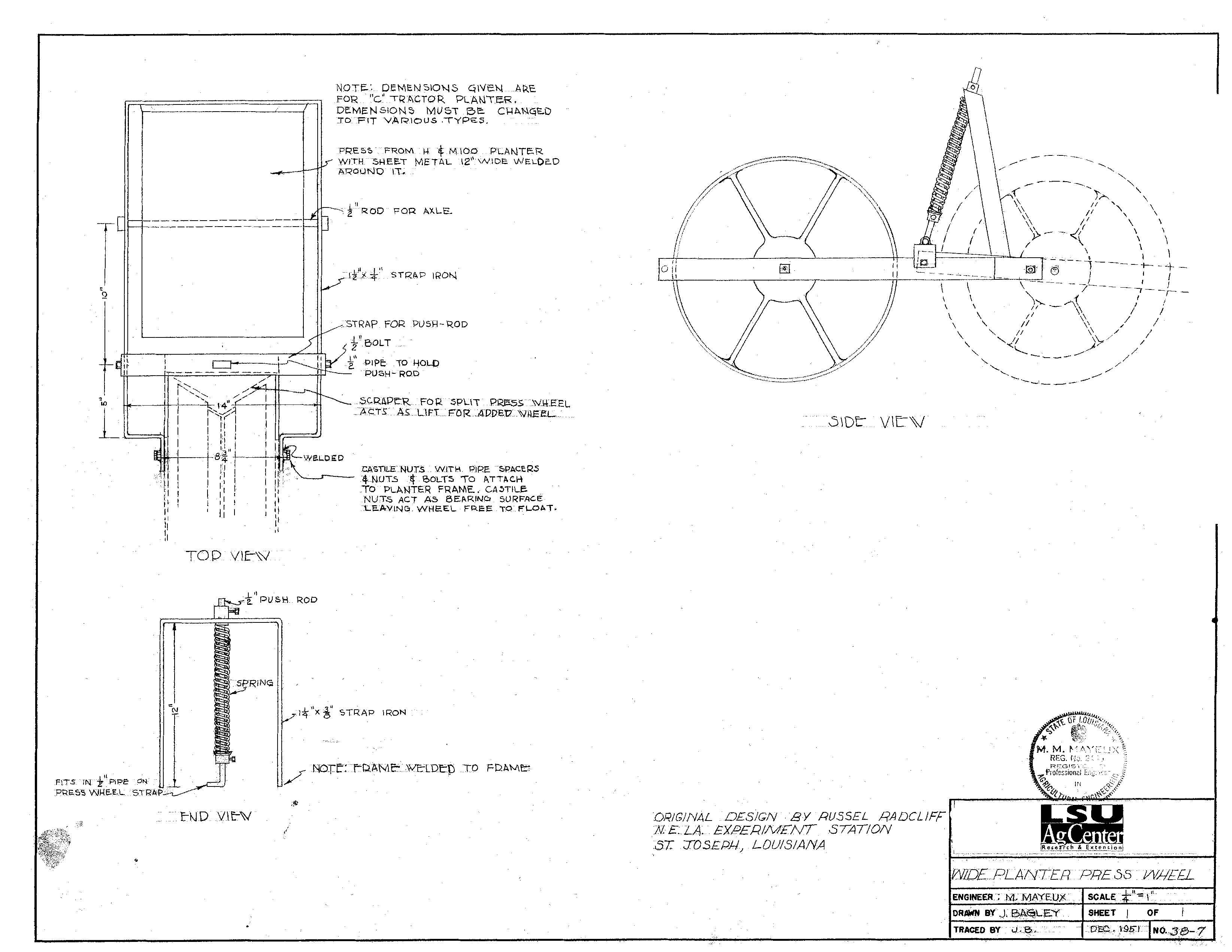Wide Planter Press Wheel