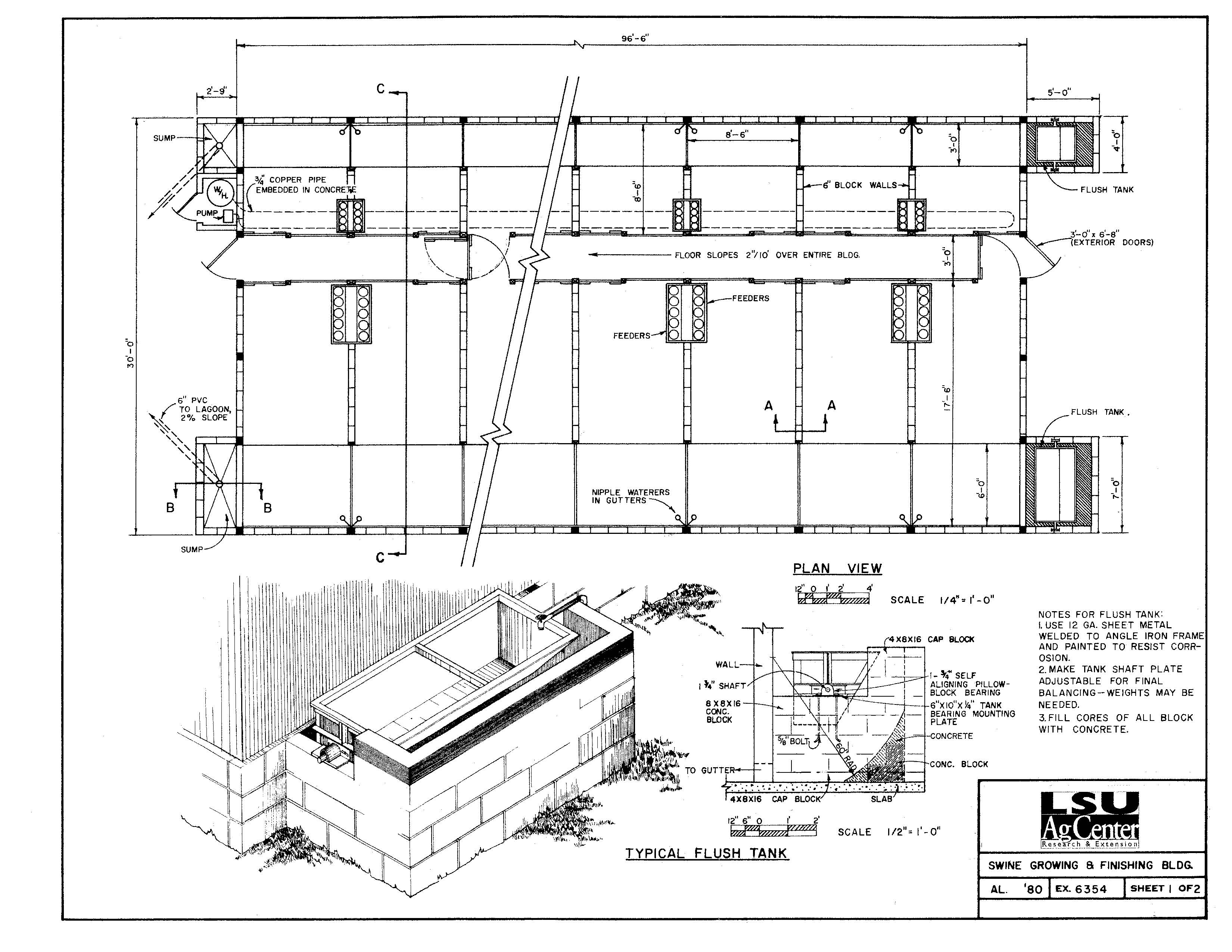 Swine Growing & Finishing Buliding (tilt tank)