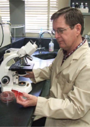 Photo of a mastitis laboratory at the Hill Farm Research Station