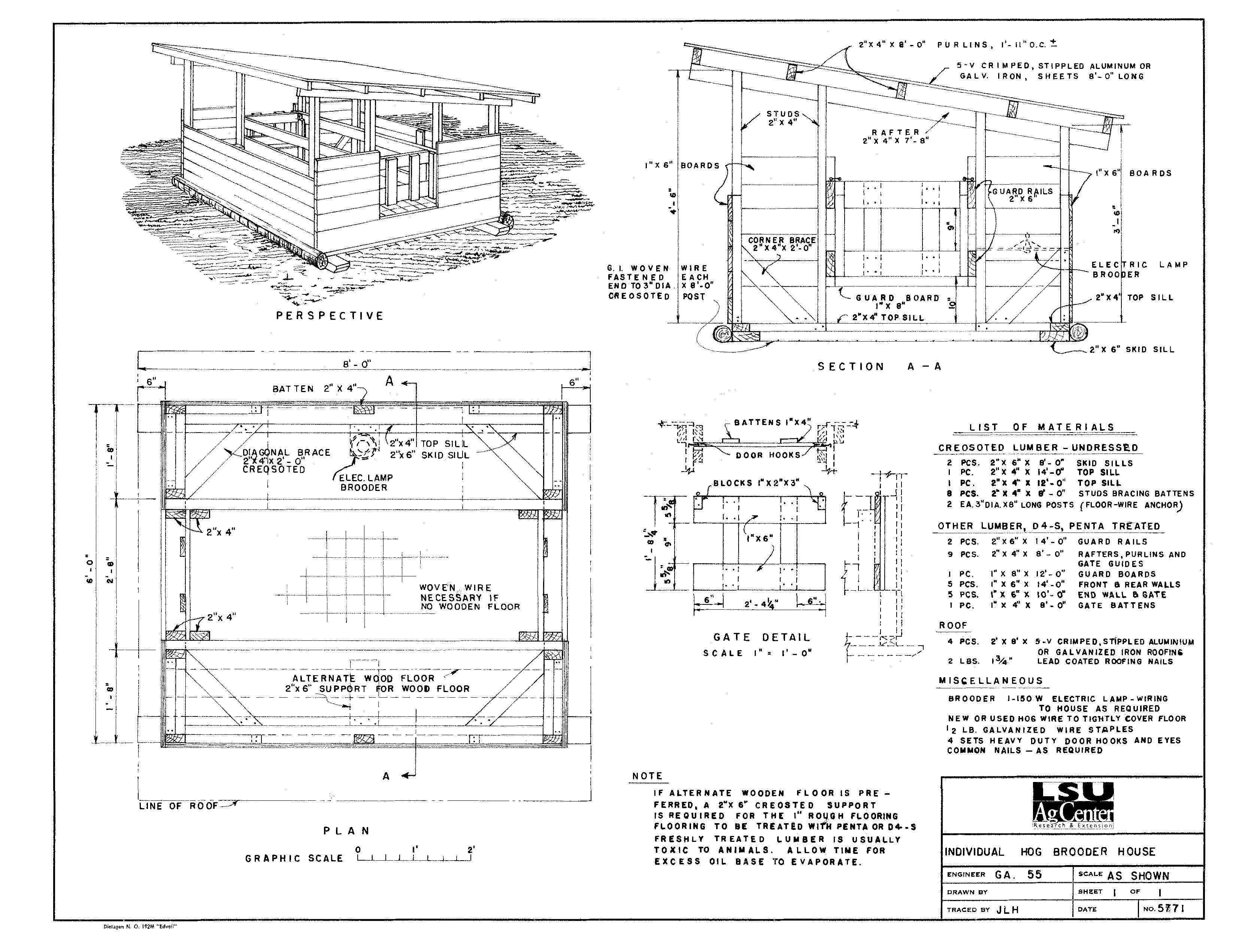 Individual Hog Brooder House