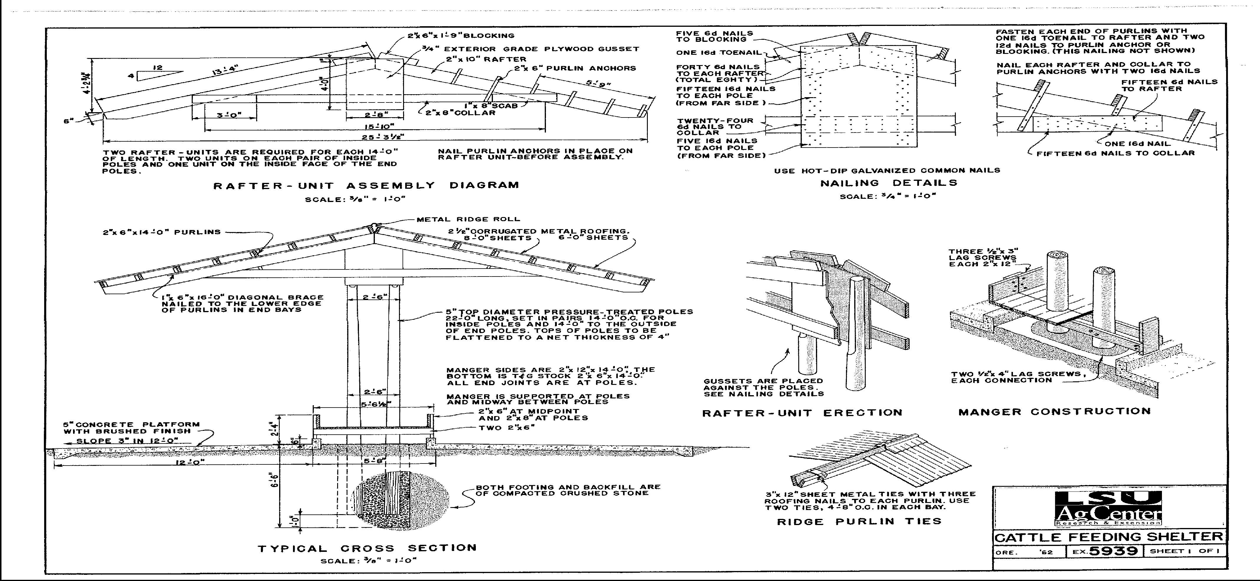 Cattle Feeding Shelter