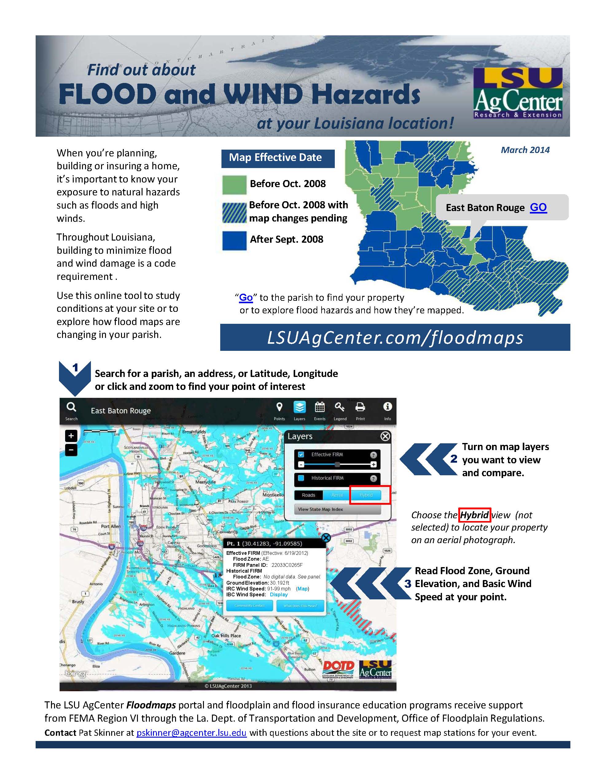 Finding Flood and Wind Hazards in Louisiana