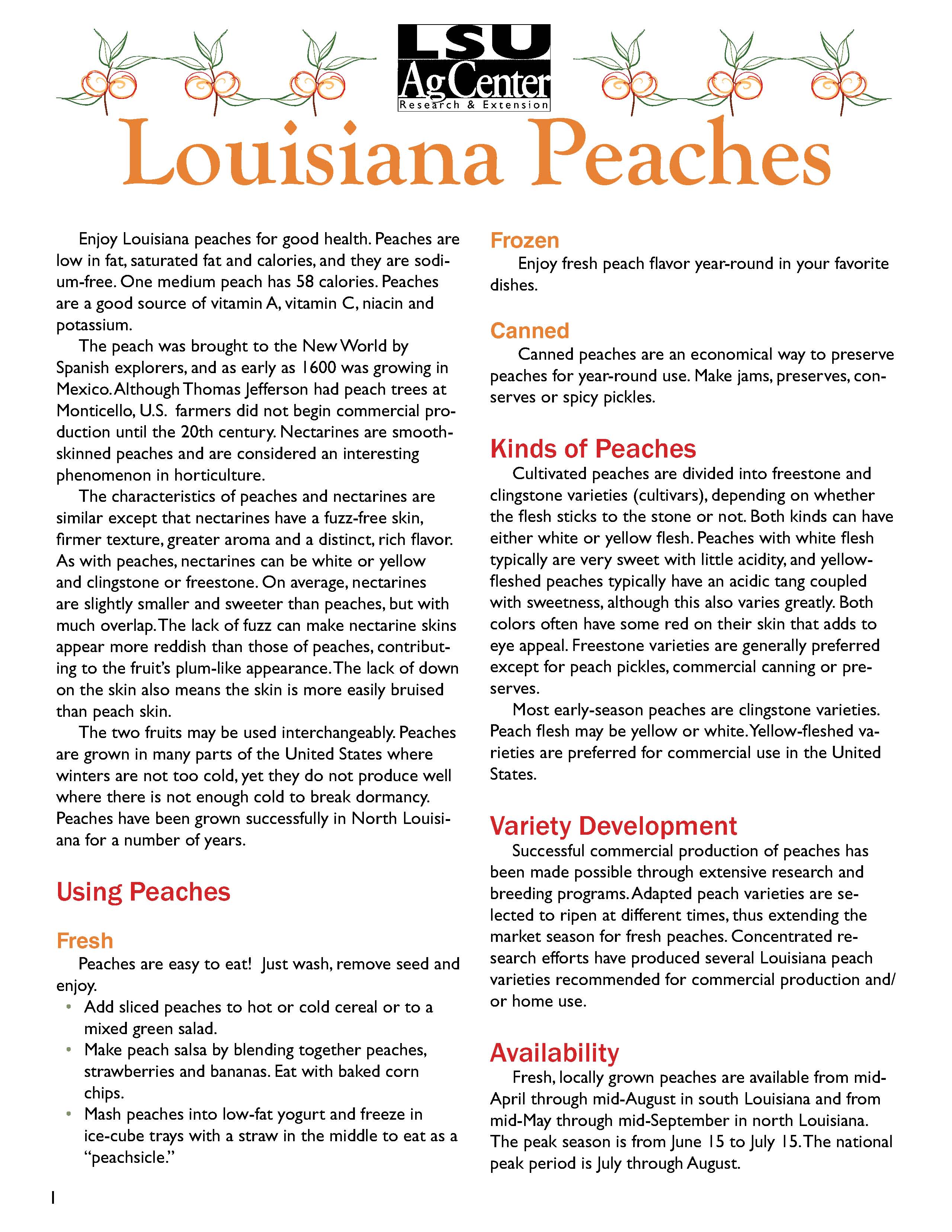 Louisiana Peaches